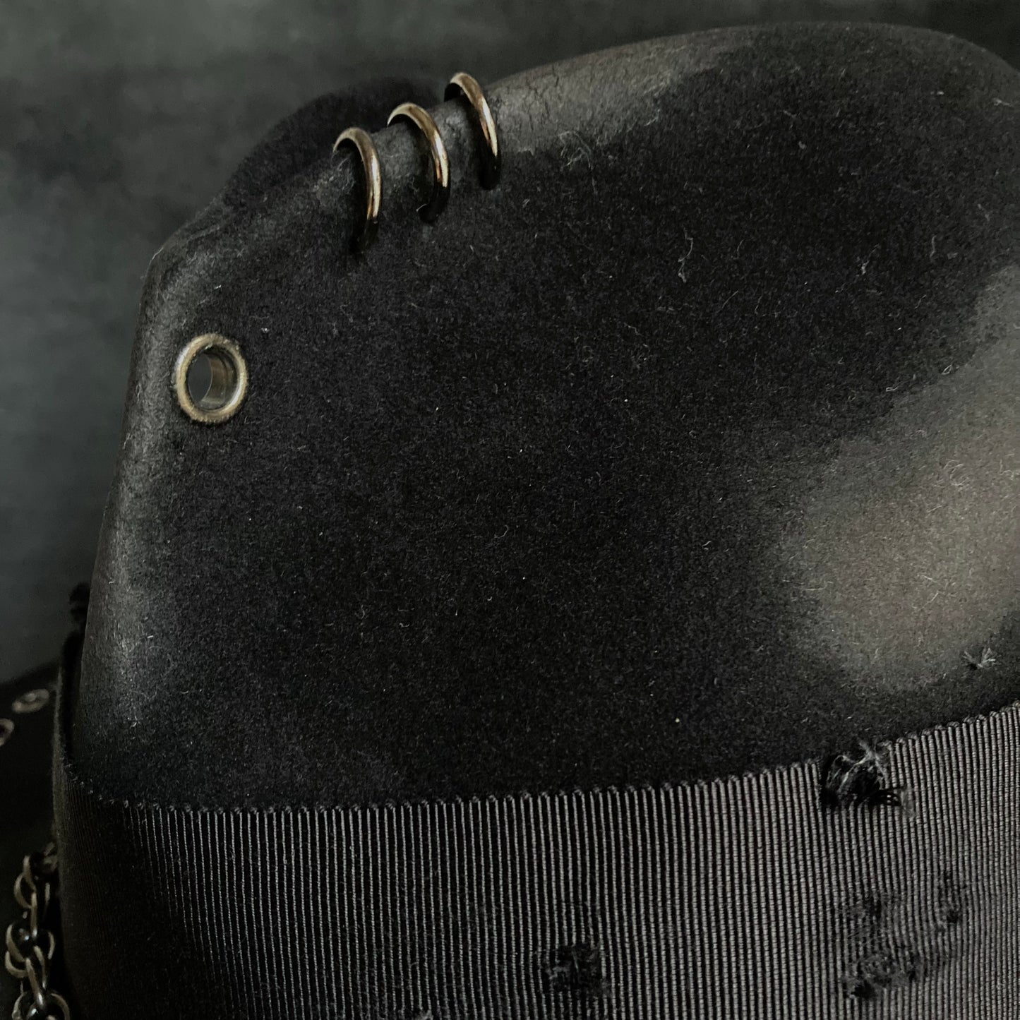 Rebellion eyelet fedora hat