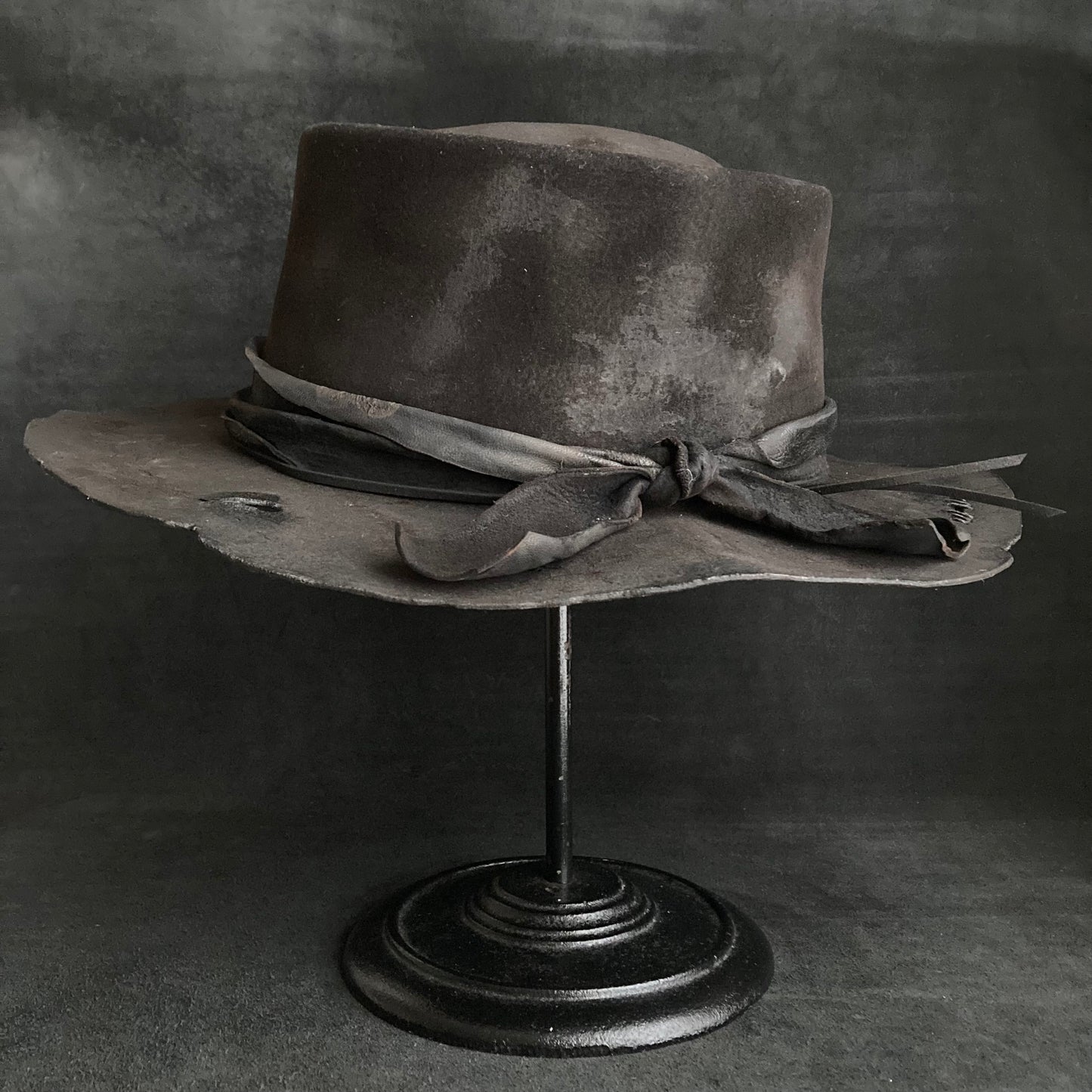 Darkness damage pork pie hat