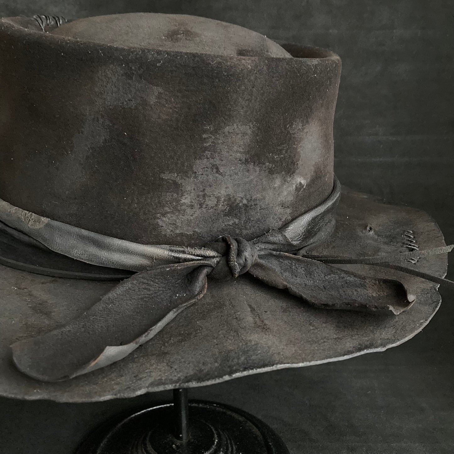 Darkness damage pork pie hat