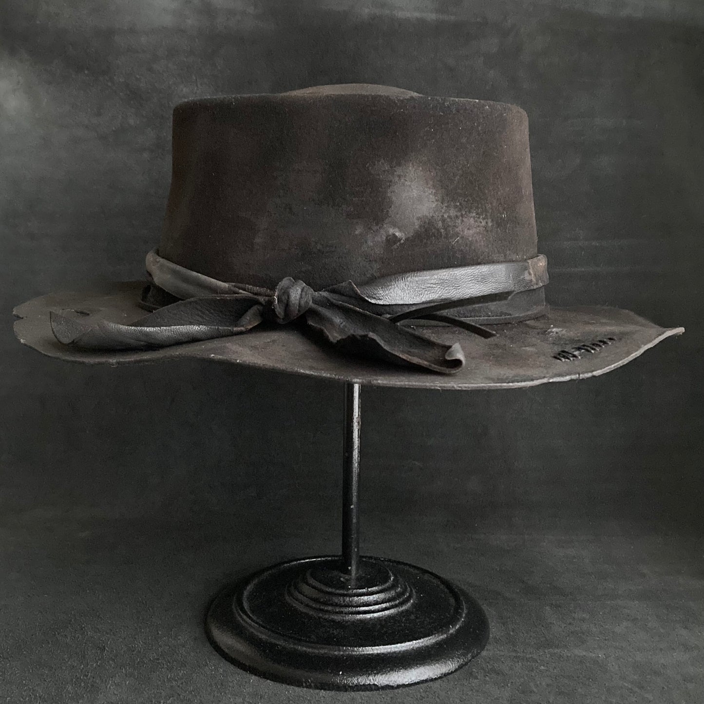 Darkness damage pork pie hat