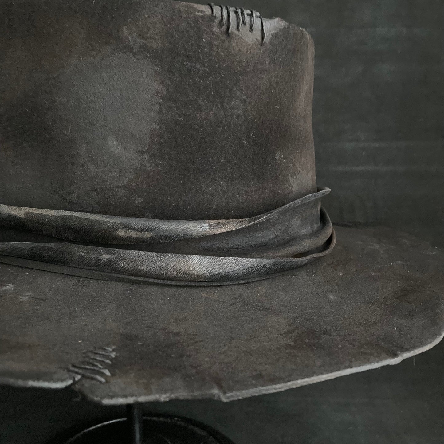 Darkness damage pork pie hat