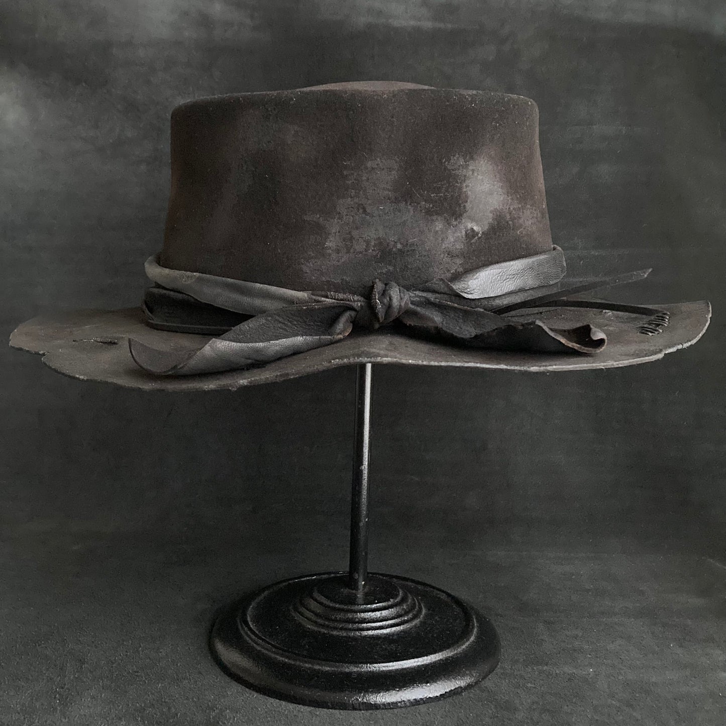 Darkness damage pork pie hat