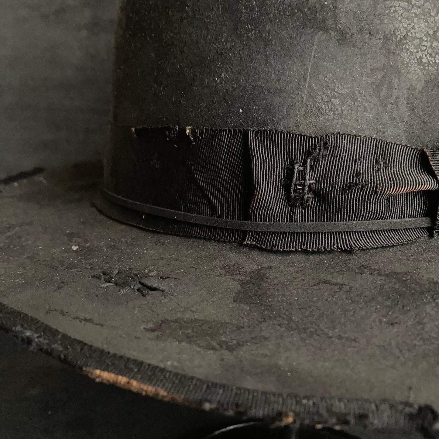 Charcoal decadent bowler hat