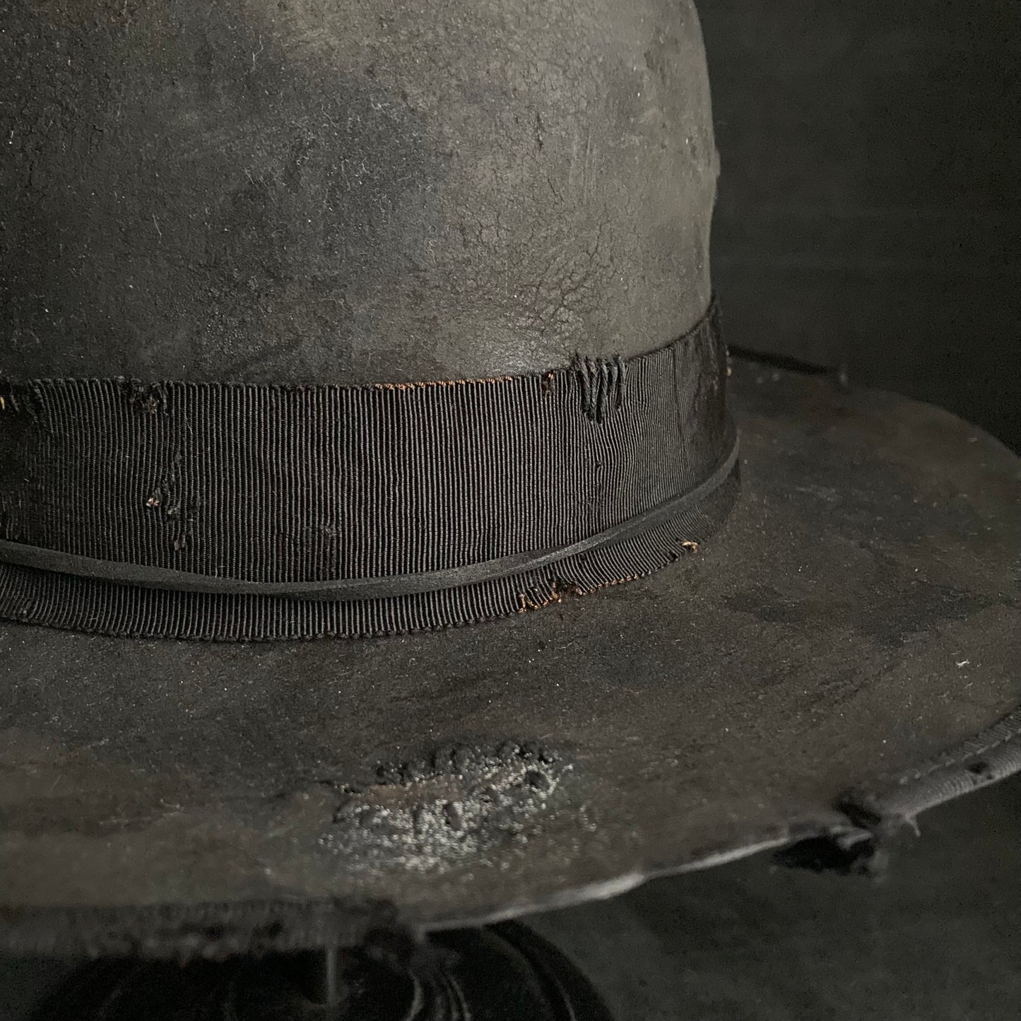 Charcoal decadent bowler hat