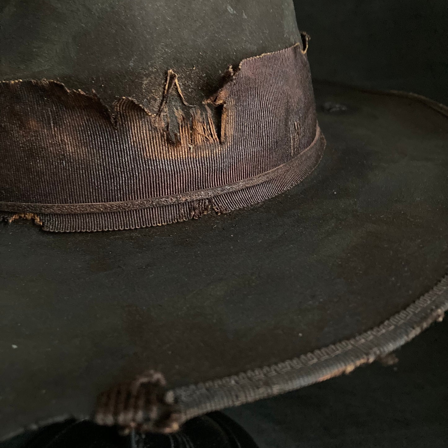 Dark brown beaver western hat