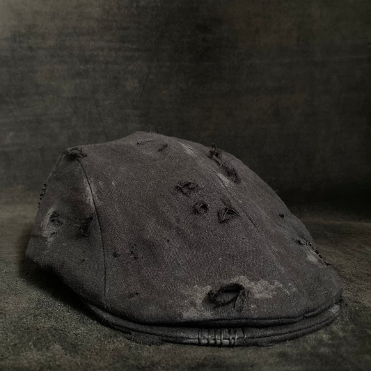 Damaged black linen hunting