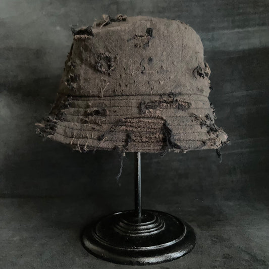 Slab damage  bucket hat (brown×black)