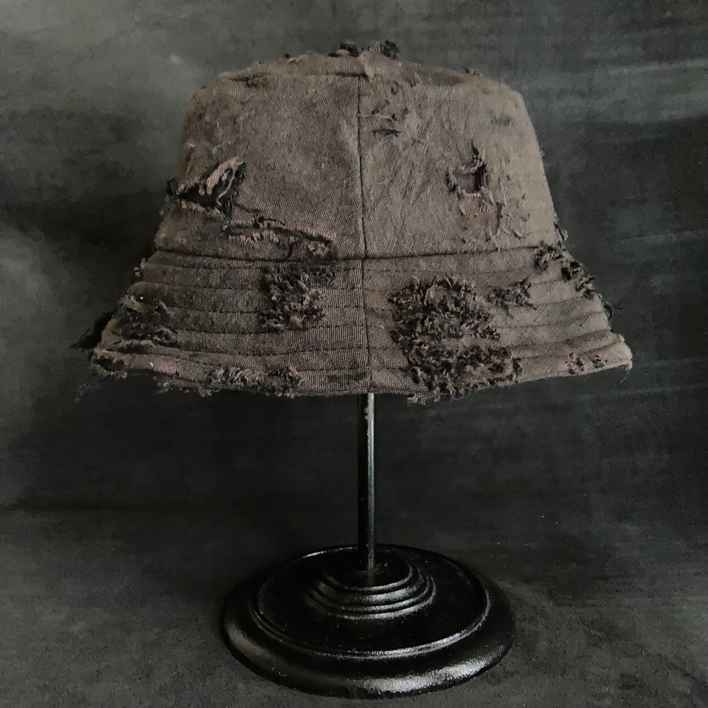 Slab damage  bucket hat (brown×black)