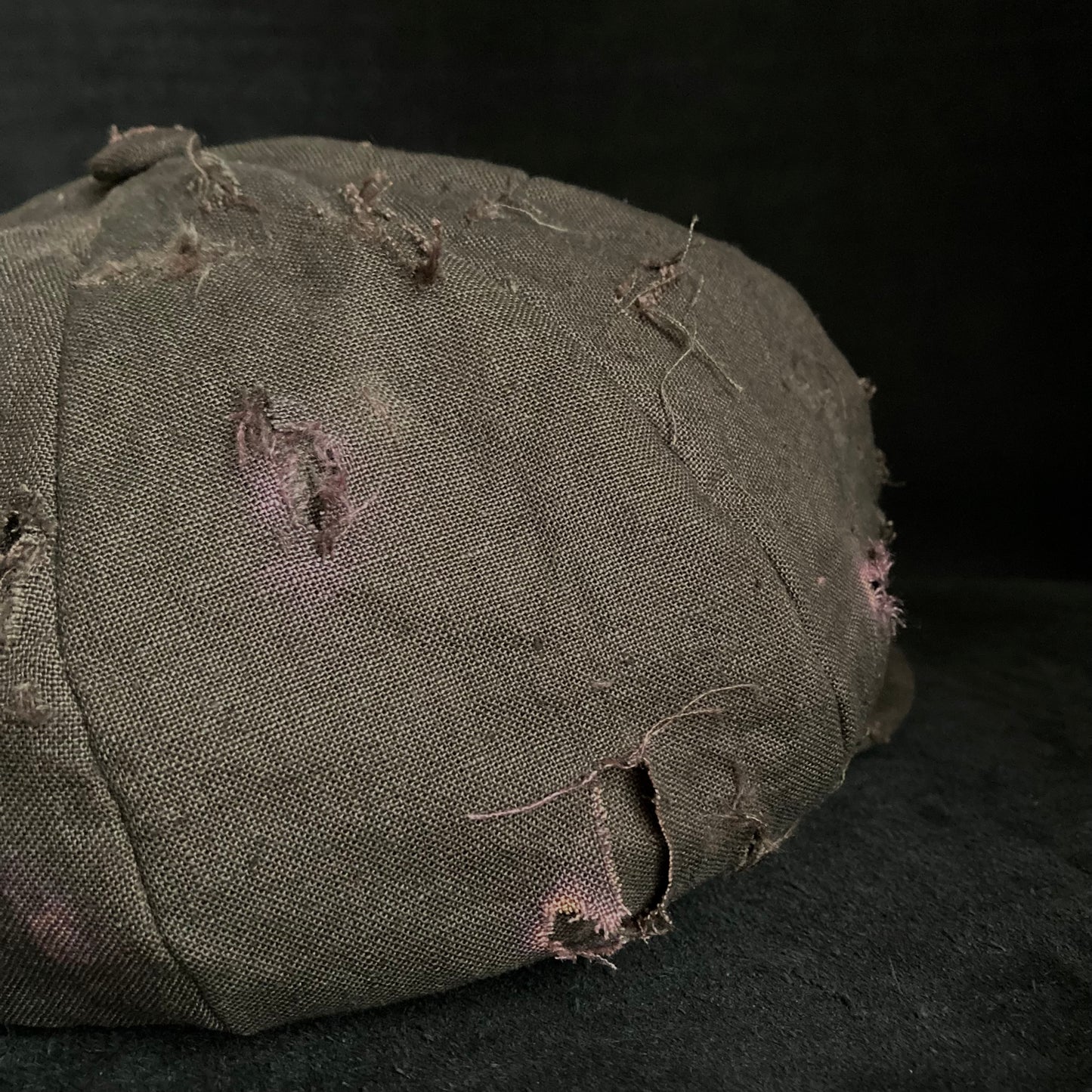 Reserved item(Brown khaki linen damage casquette(brim core))