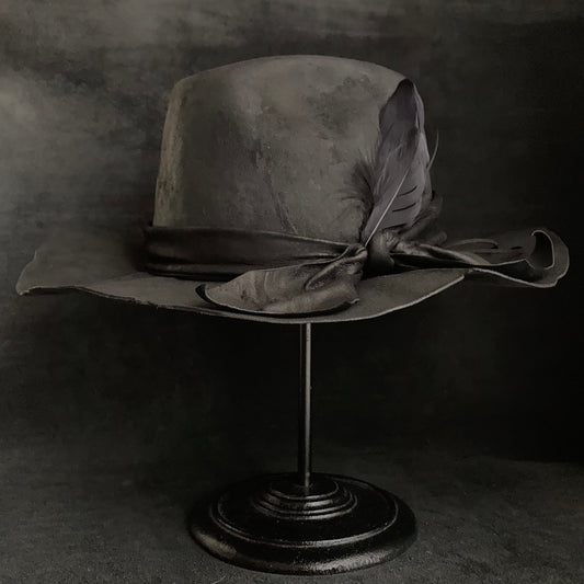Charcoal ash down western hat