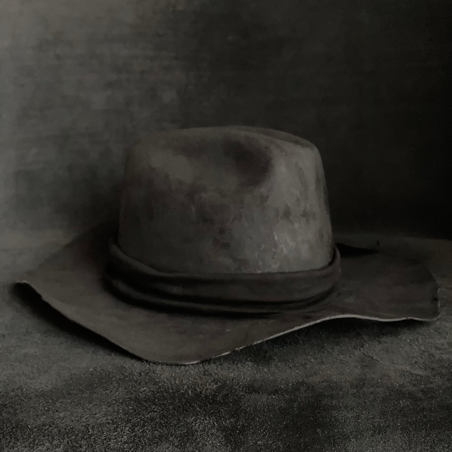 Charcoal ash down western hat