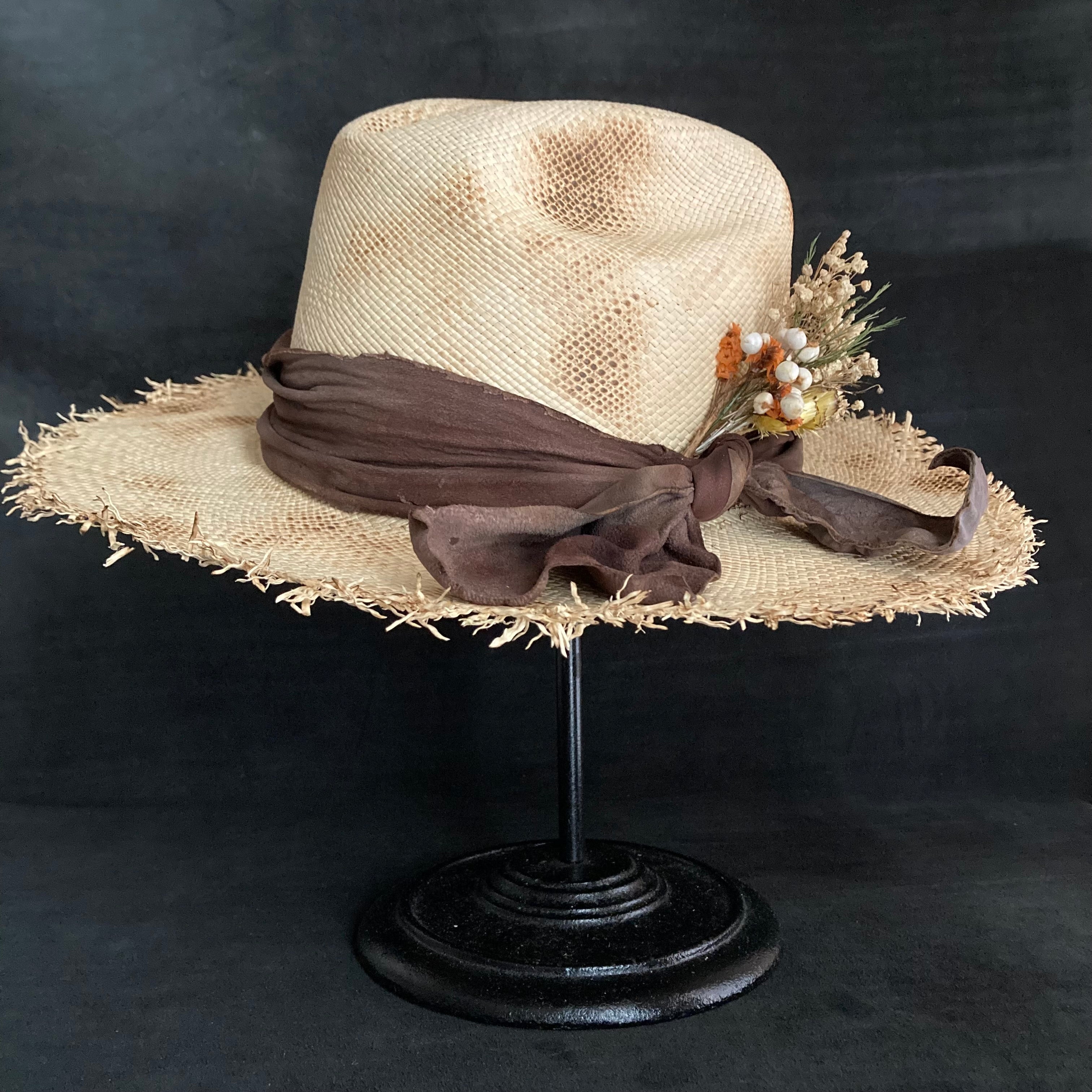 Vacation western panama hat – triangles hat