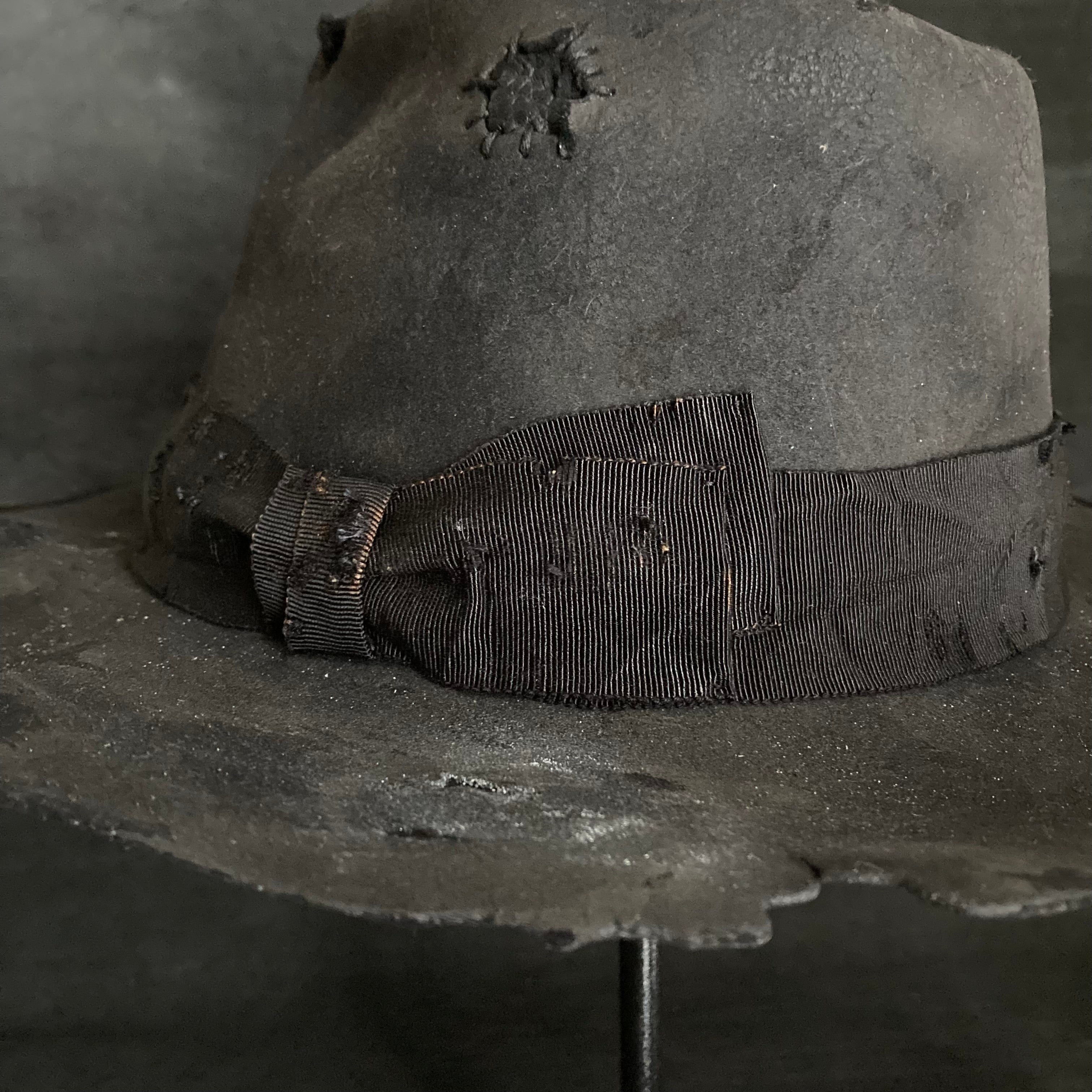 Charcoal decadent fedora hat