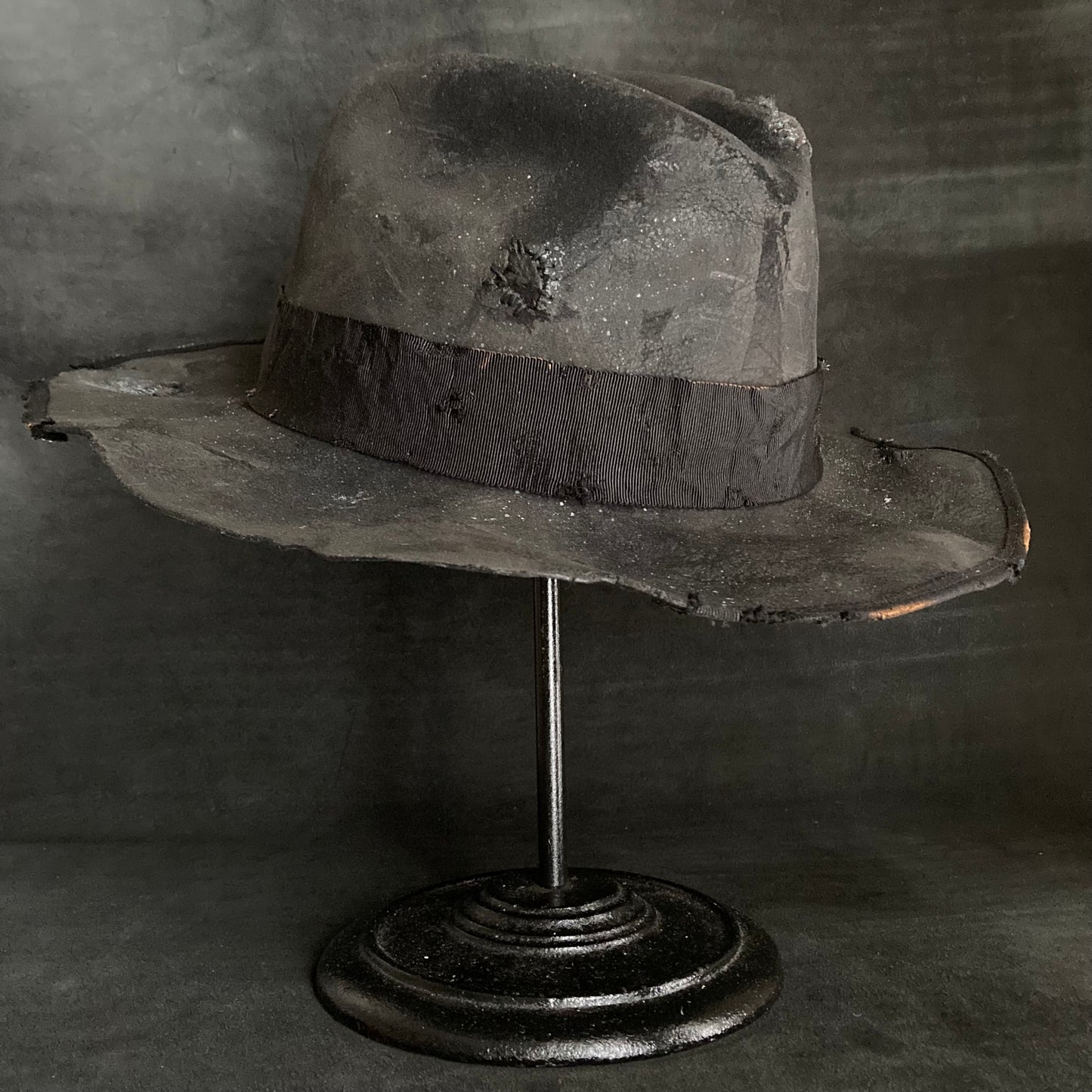 Charcoal decadent fedora hat