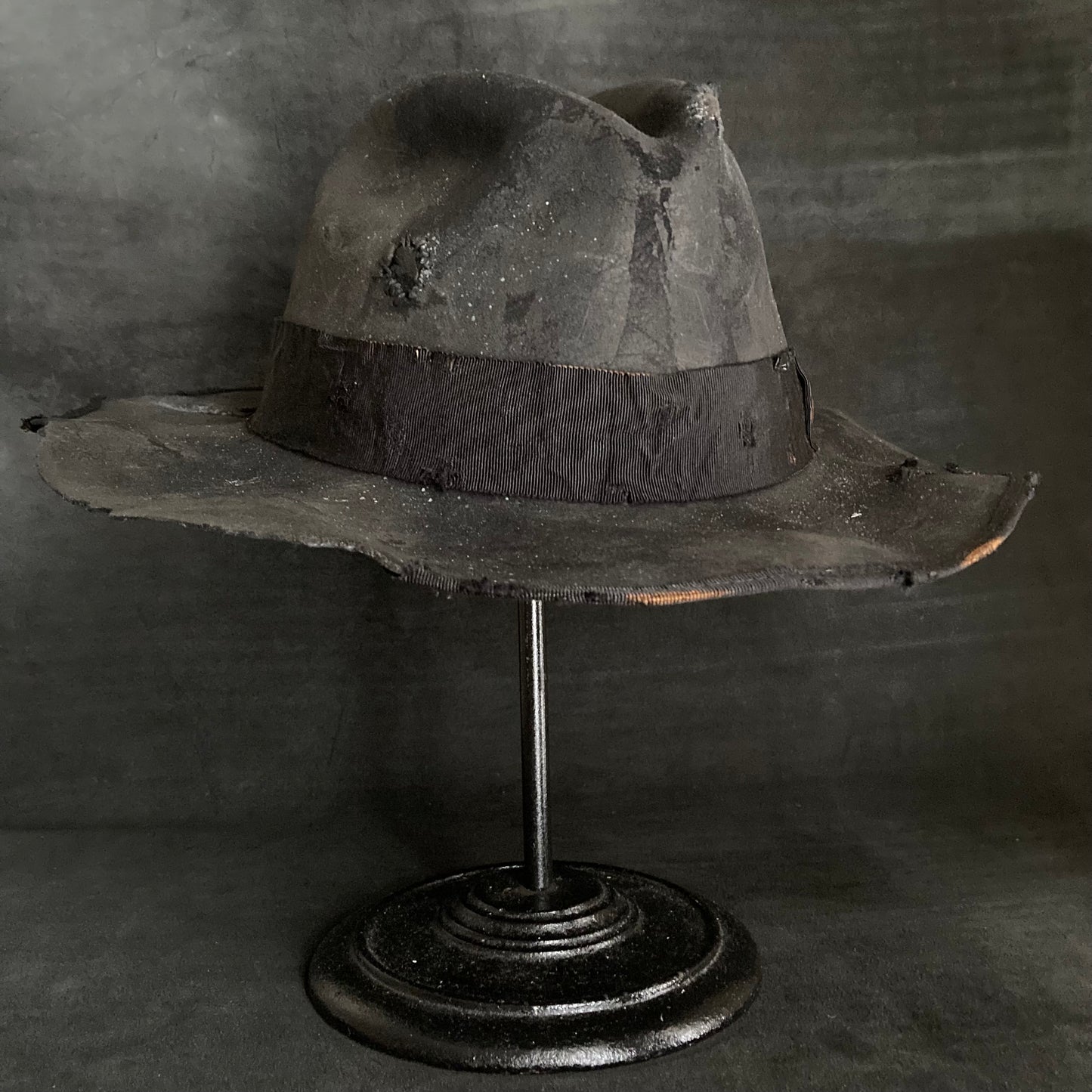 Charcoal decadent fedora hat