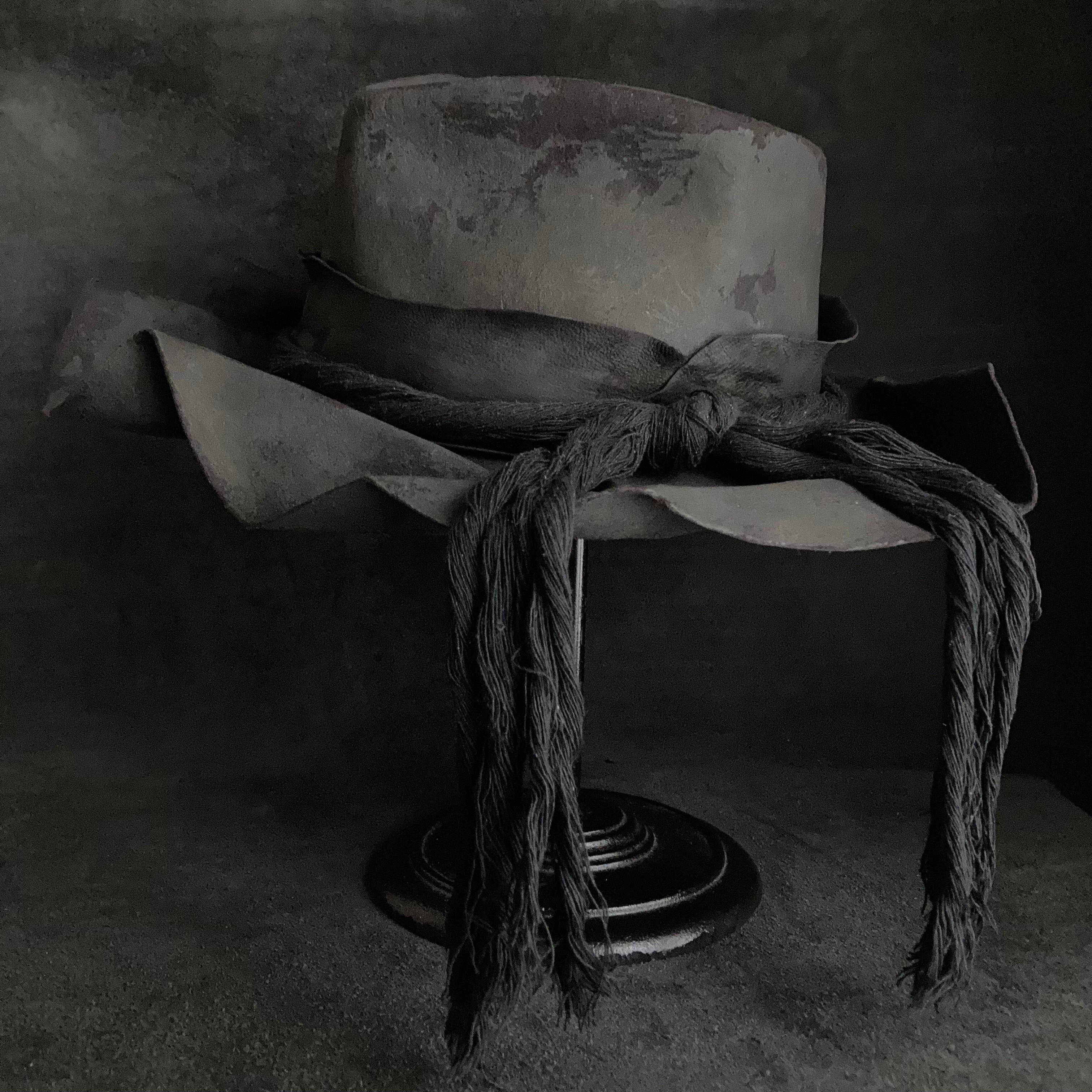 triangleshat black bleached turn cap タグ付 triangle hat – triangles hat