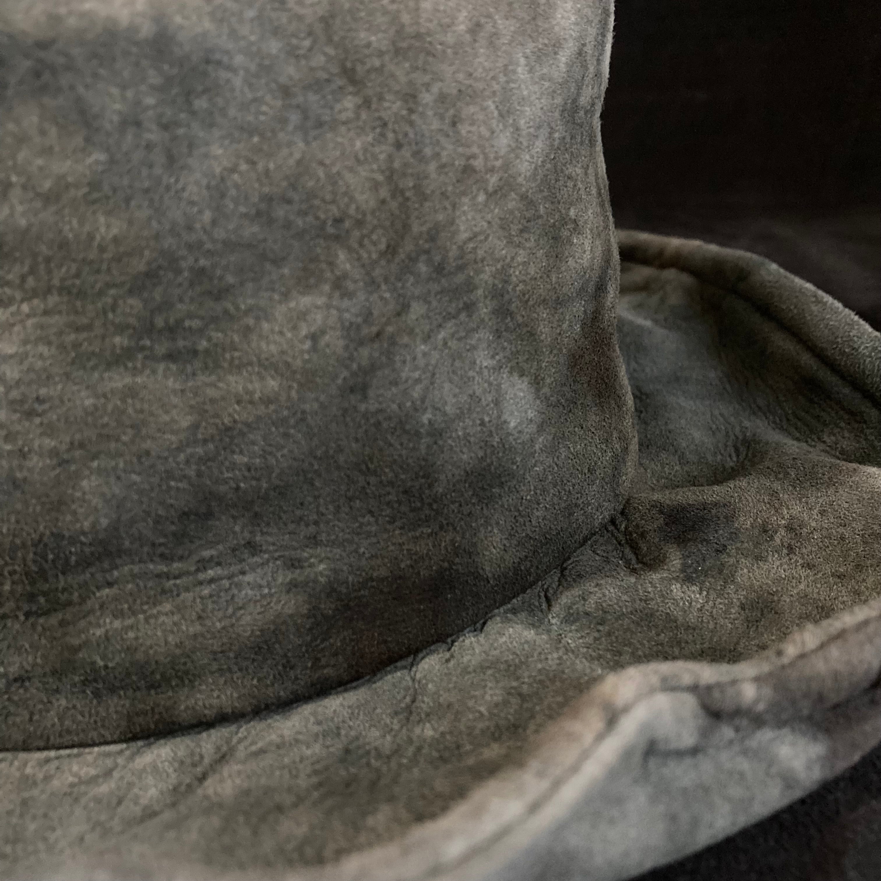 Uneven dyeing cloudy gray bucket hat – triangles hat