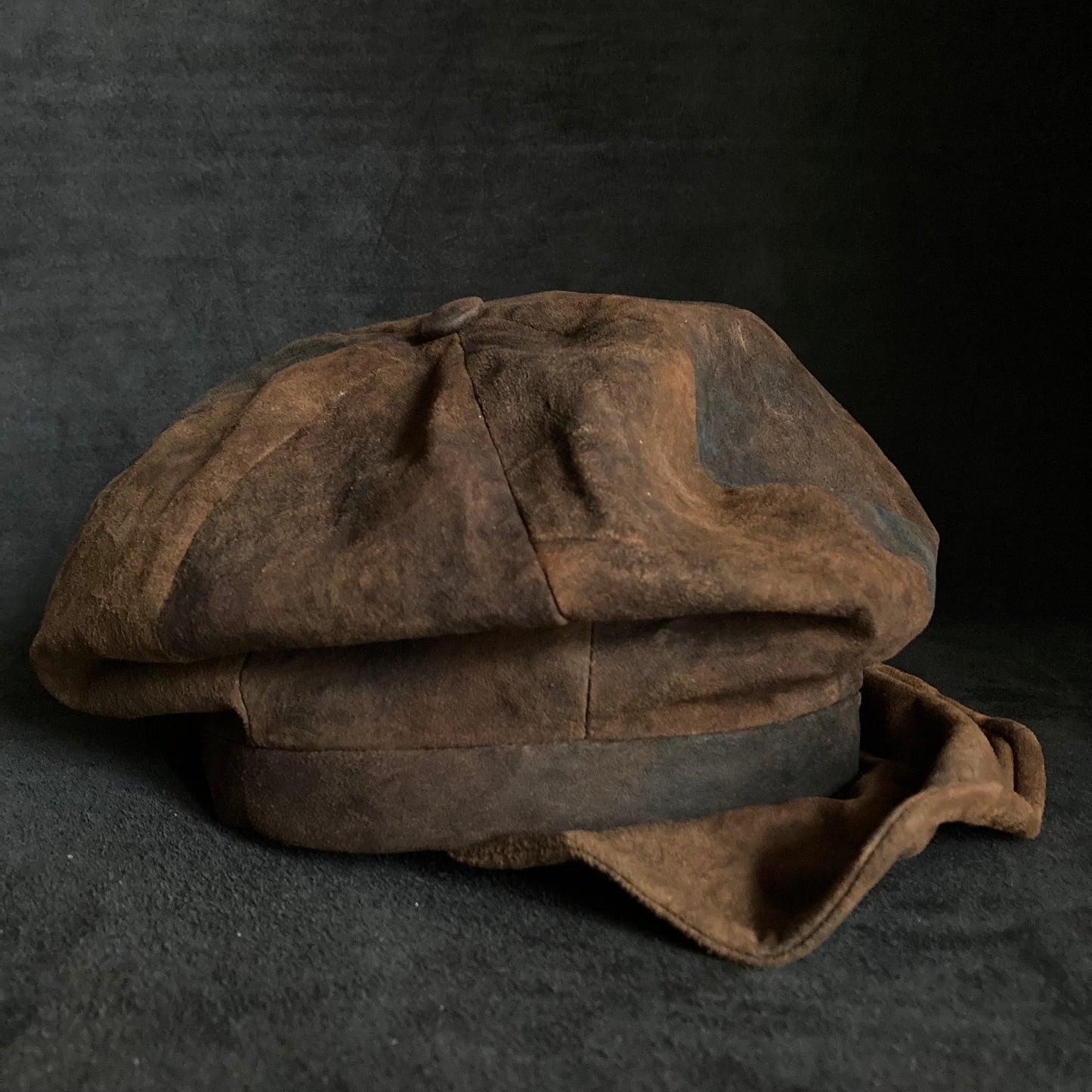 Uneven dyeing soil brown casquette