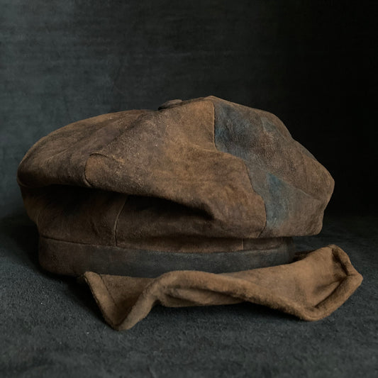 Uneven dyeing soil brown casquette