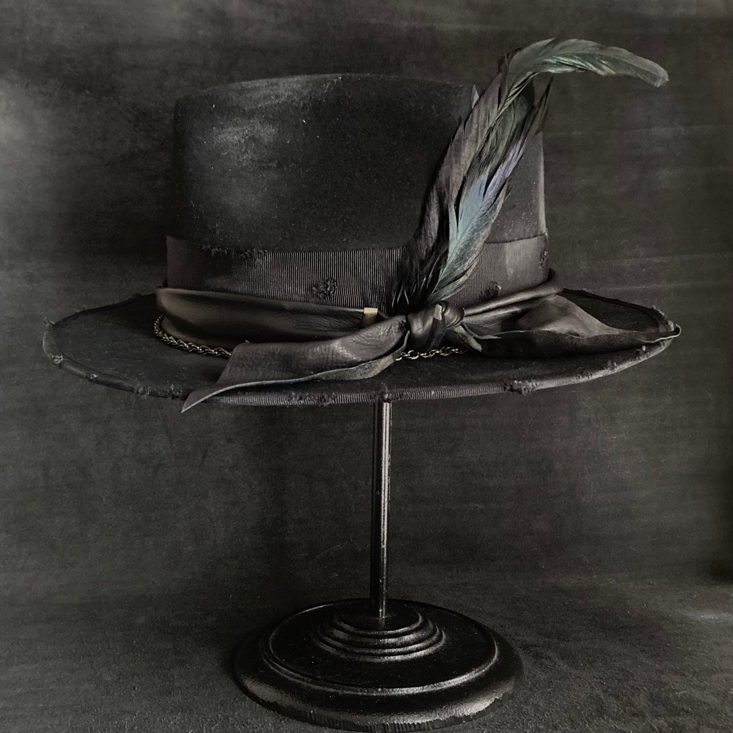 Rebellion black fedora hat