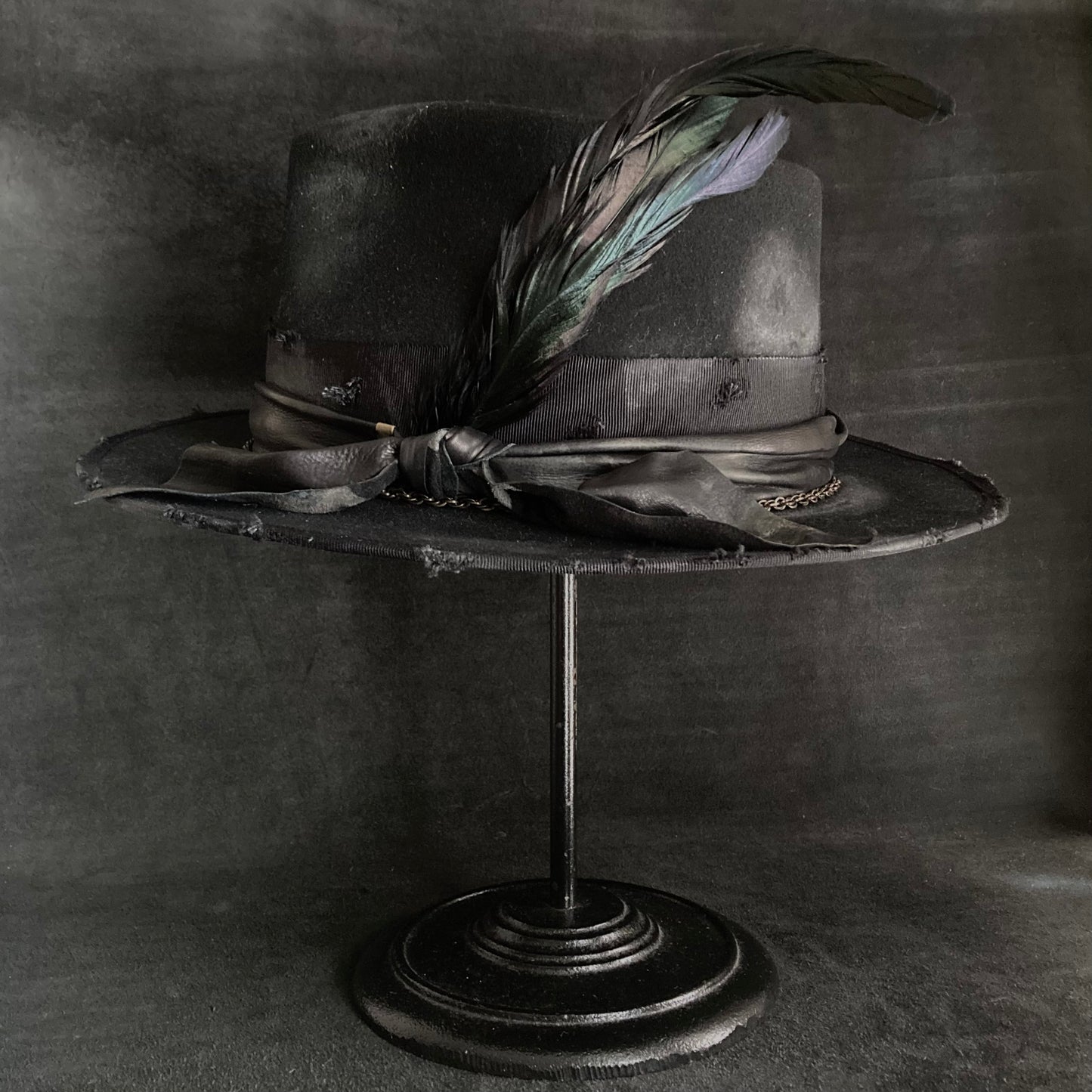 Rebellion black fedora hat