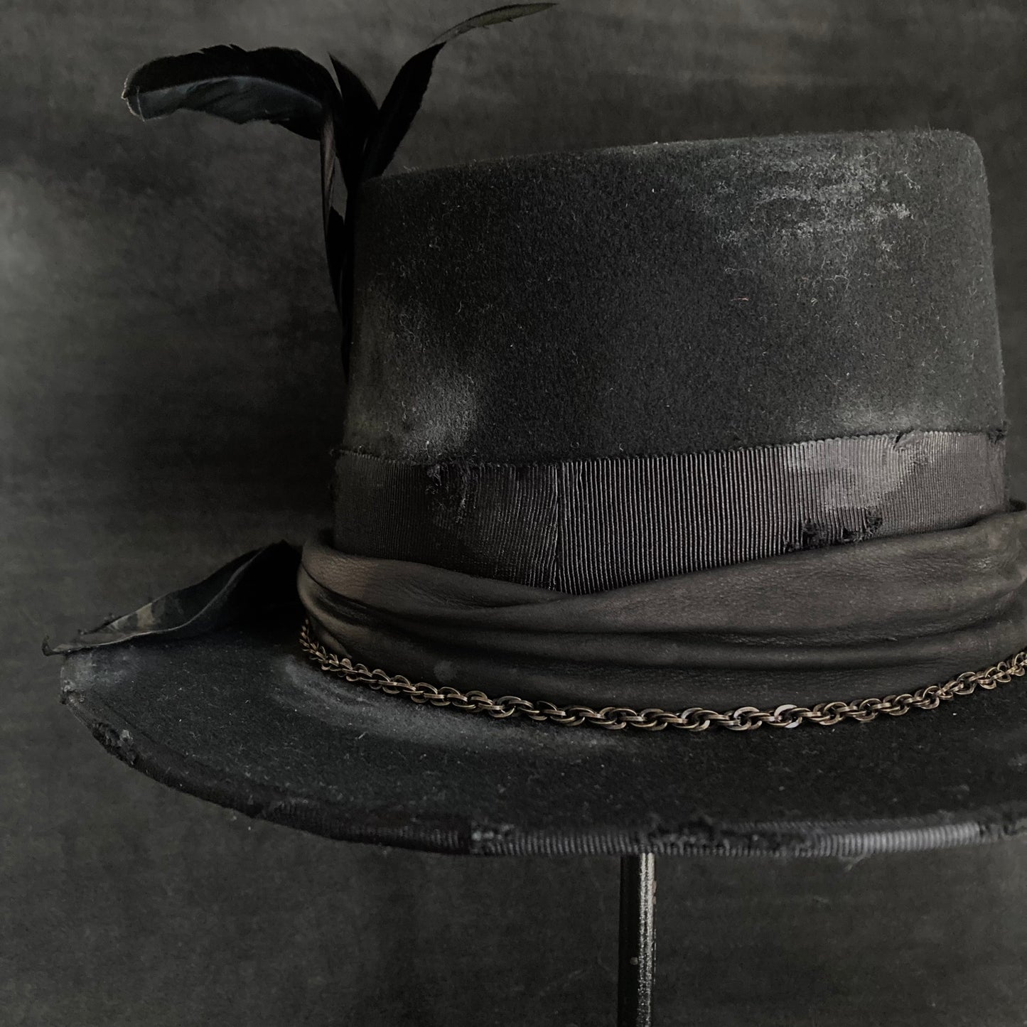 Rebellion black fedora hat