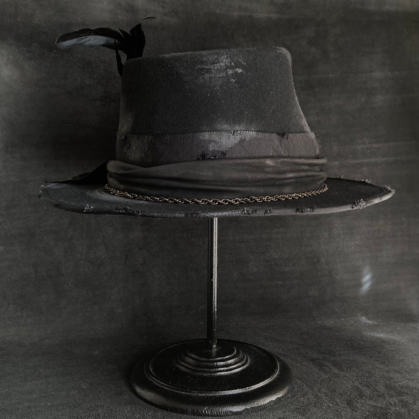 Rebellion black fedora hat