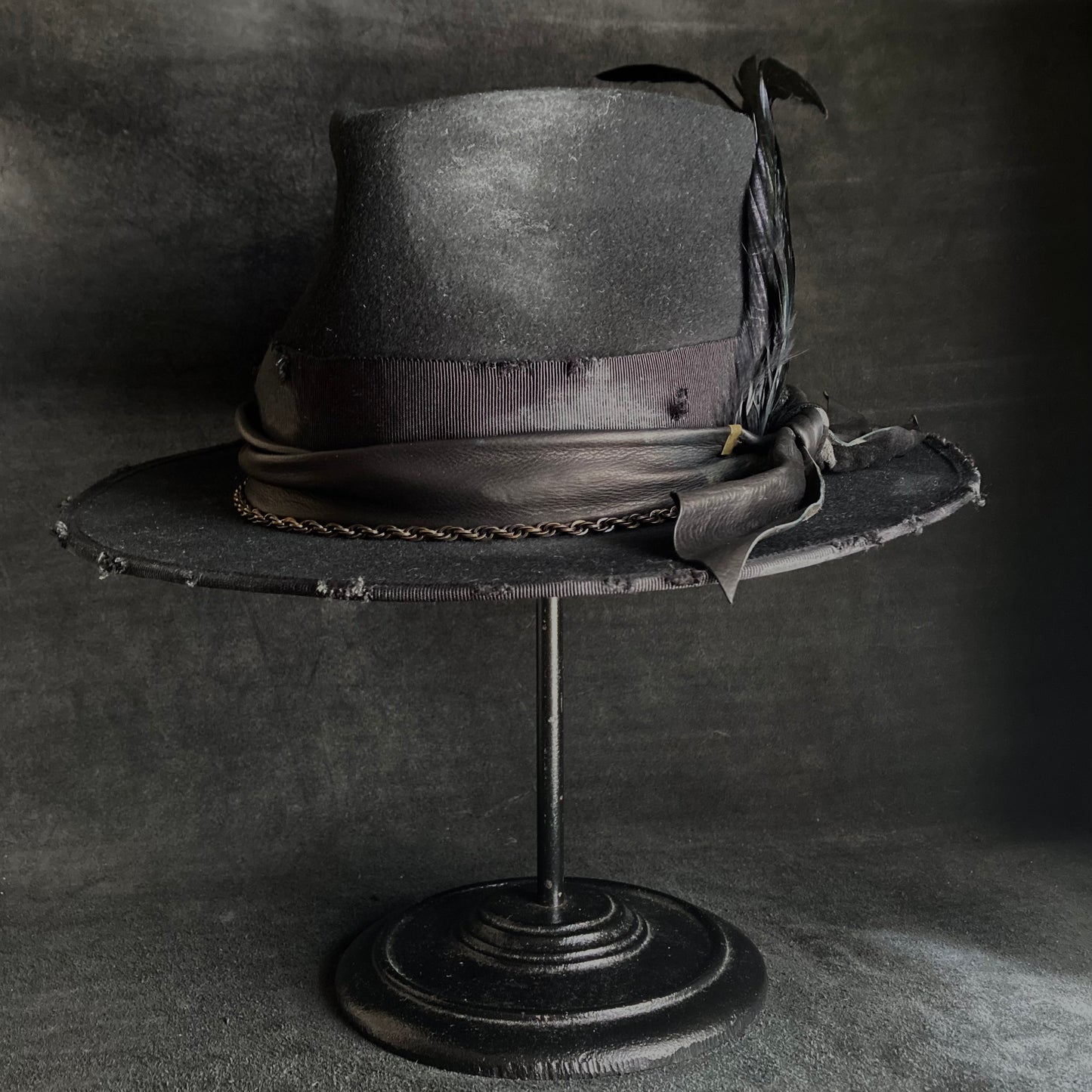 Rebellion black fedora hat