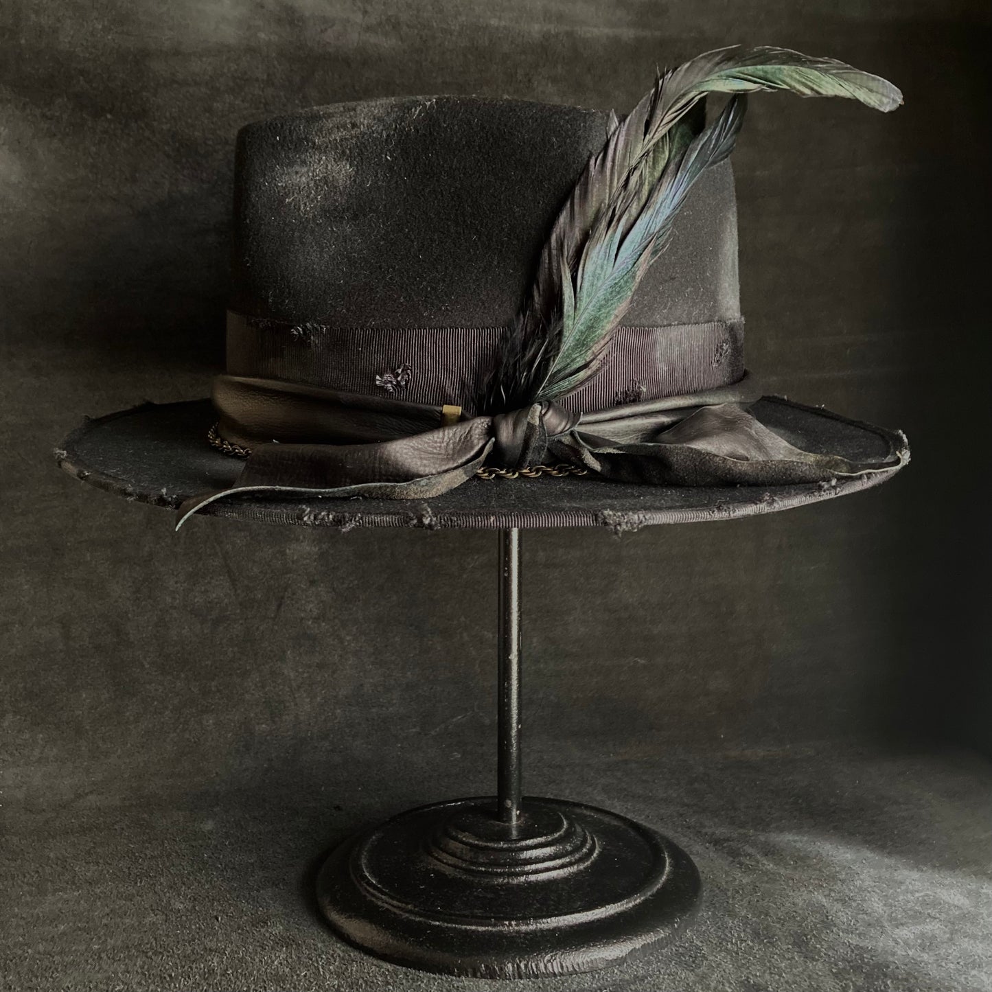 Rebellion black fedora hat