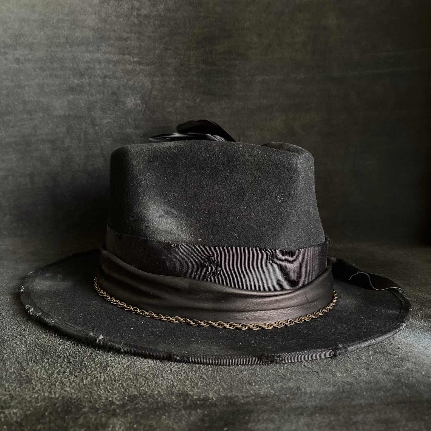 Rebellion black fedora hat