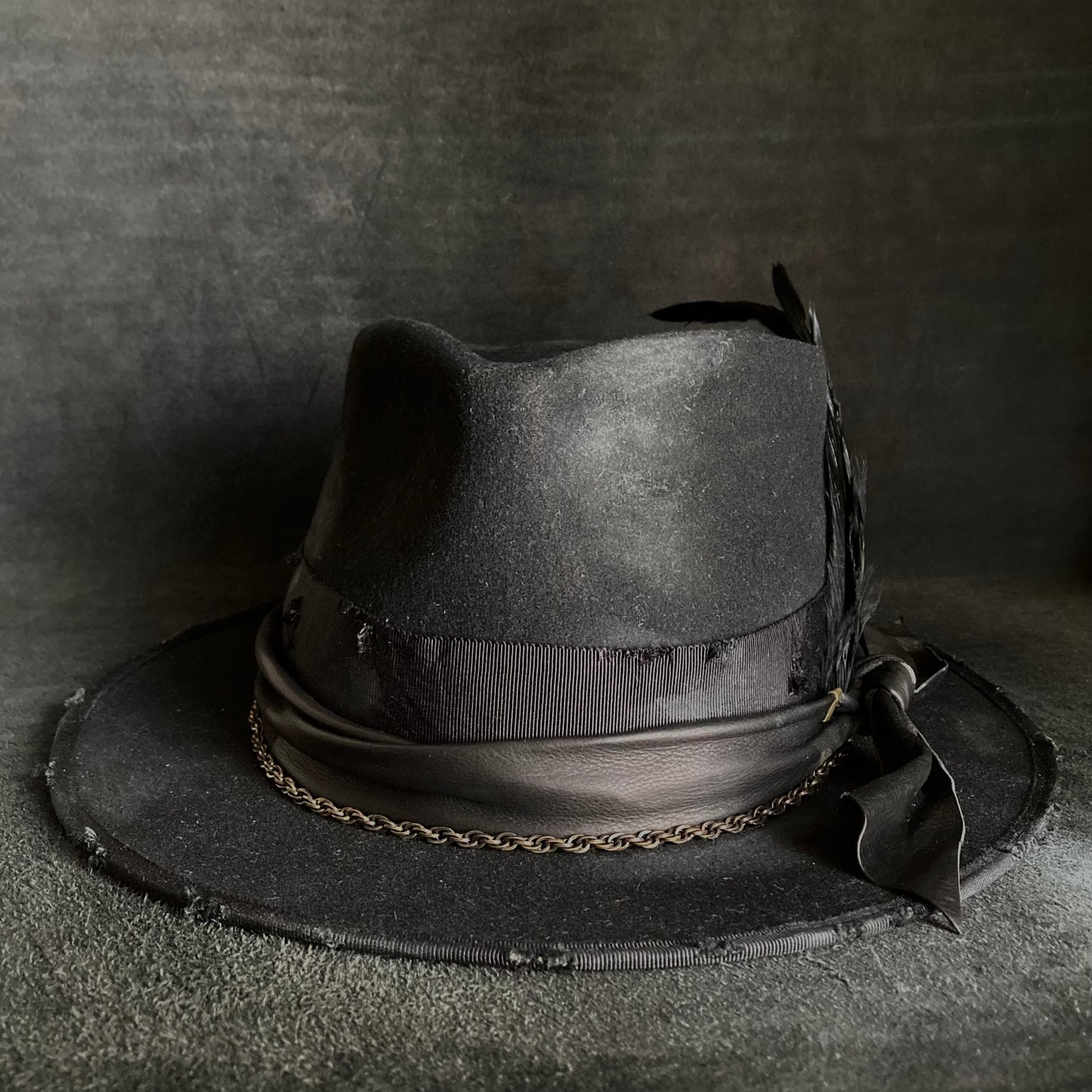 Rebellion black fedora hat