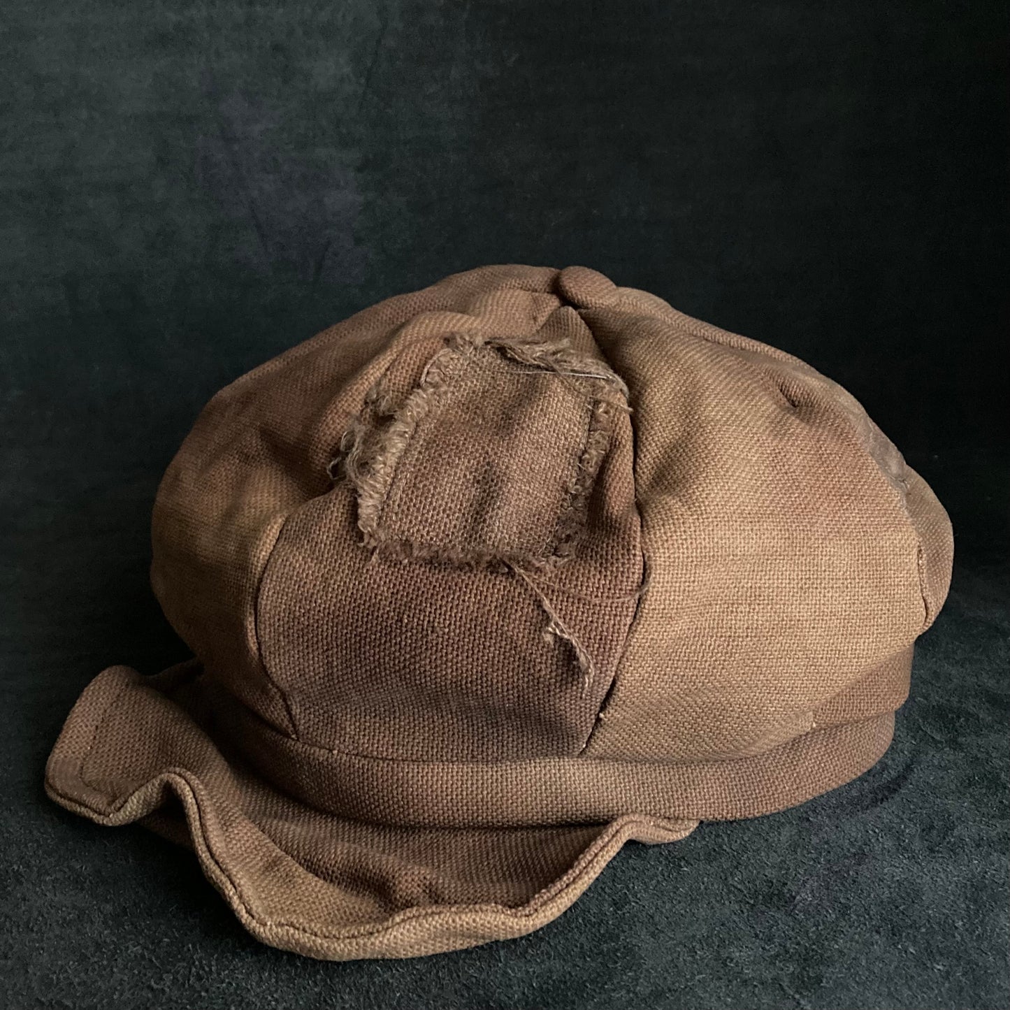 Uneven dyeing old fabric casquette