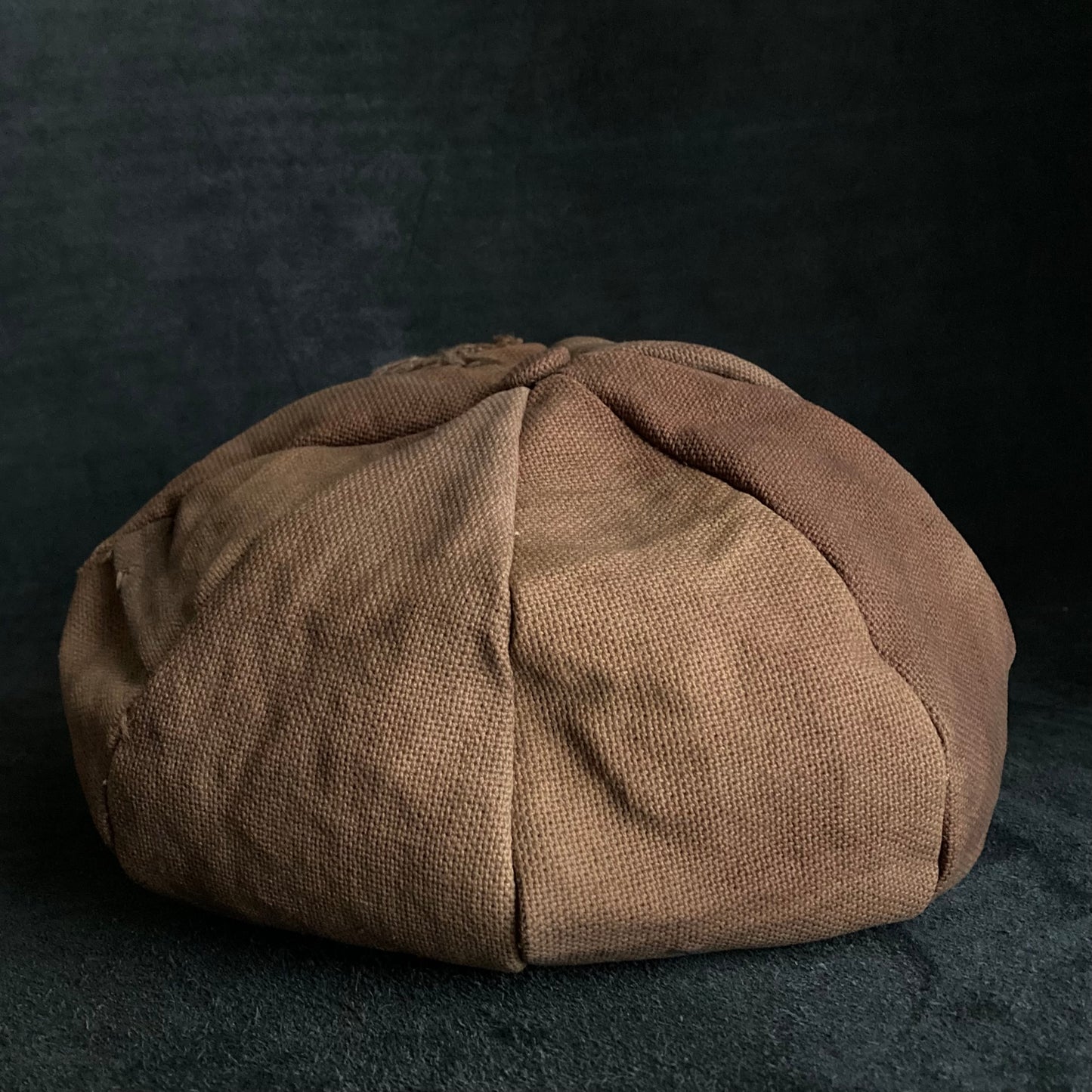Uneven dyeing old fabric casquette