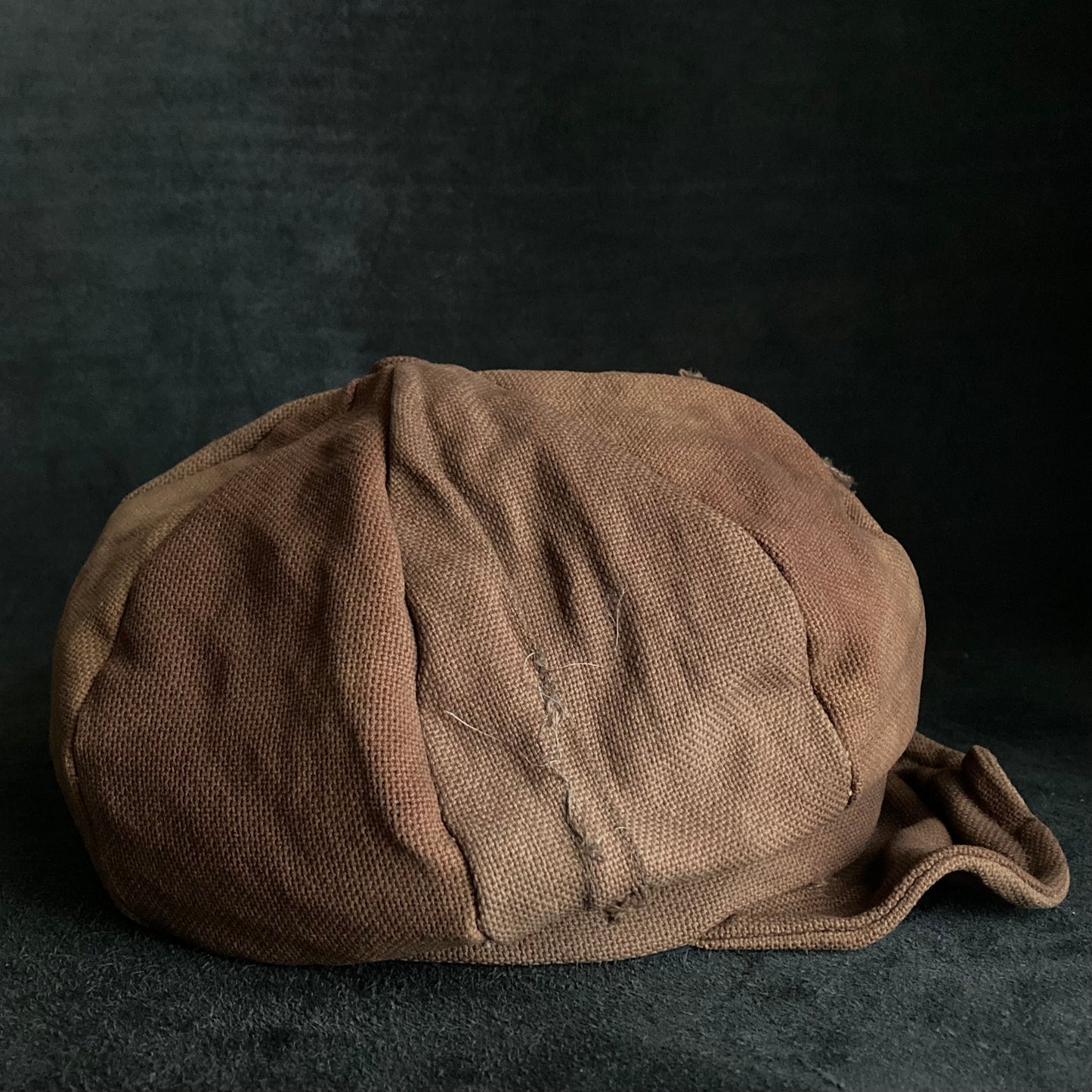 Uneven dyeing old fabric casquette