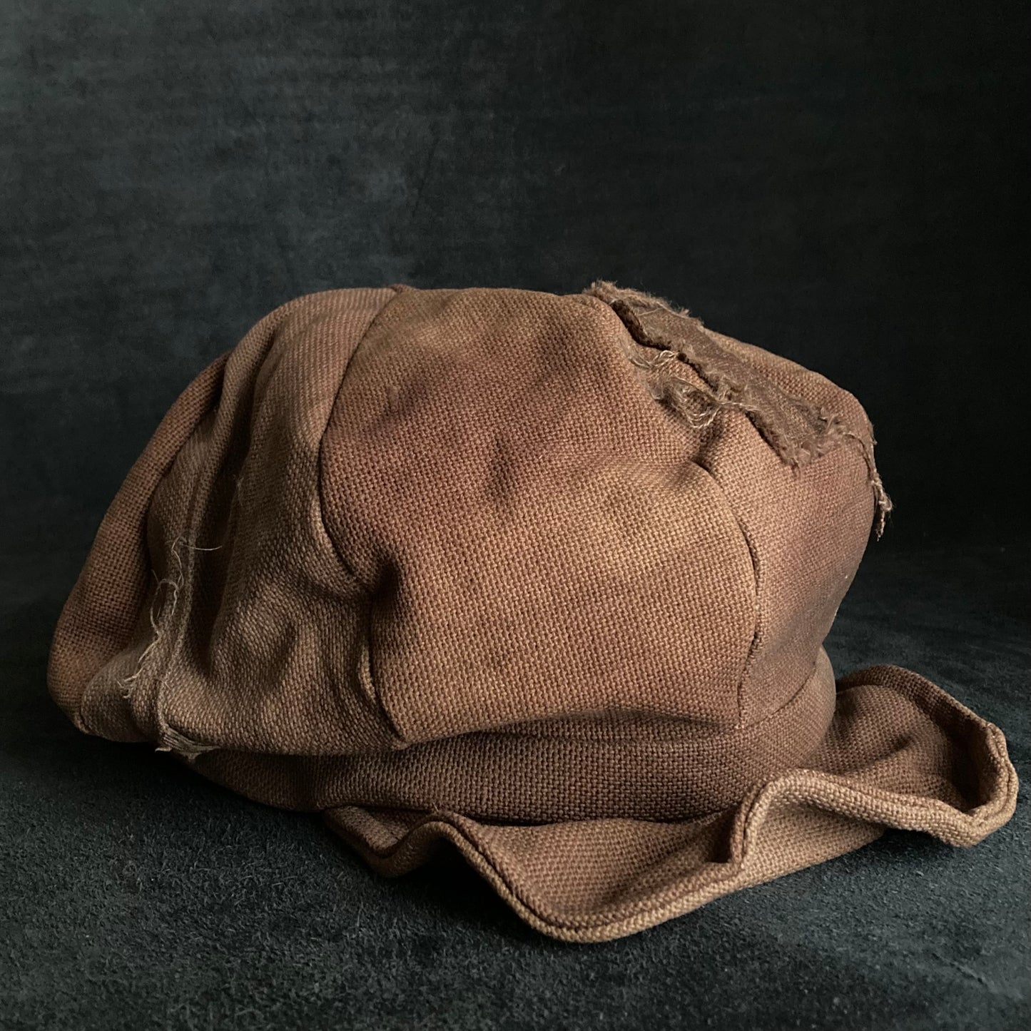 Uneven dyeing old fabric casquette