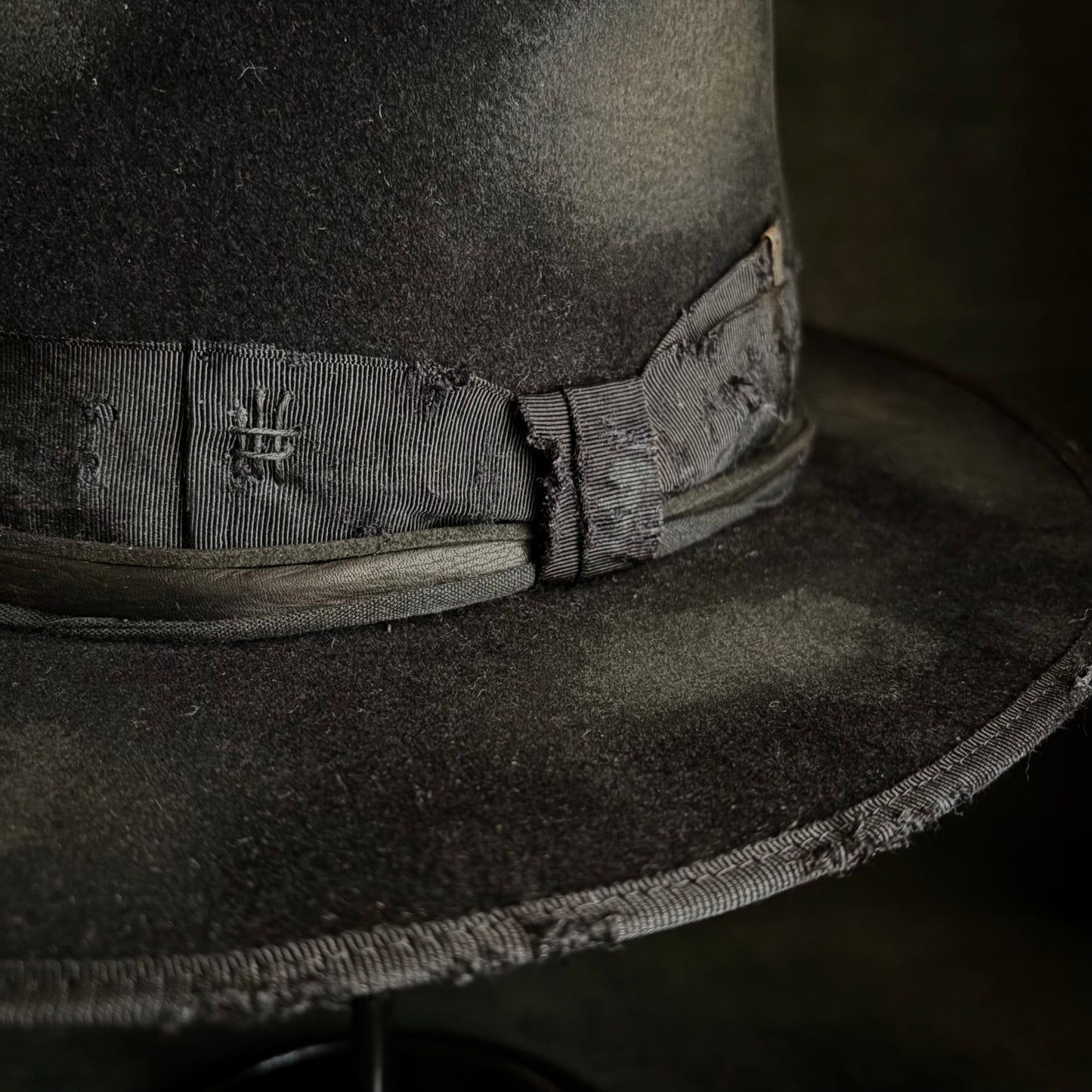 Burned bad black rabbit fedora