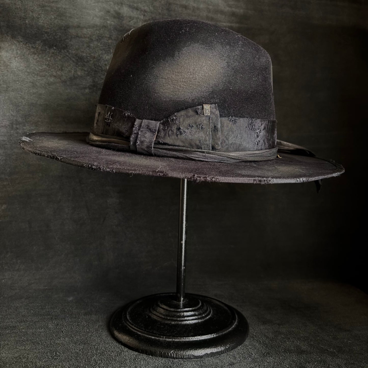Burned bad black rabbit fedora