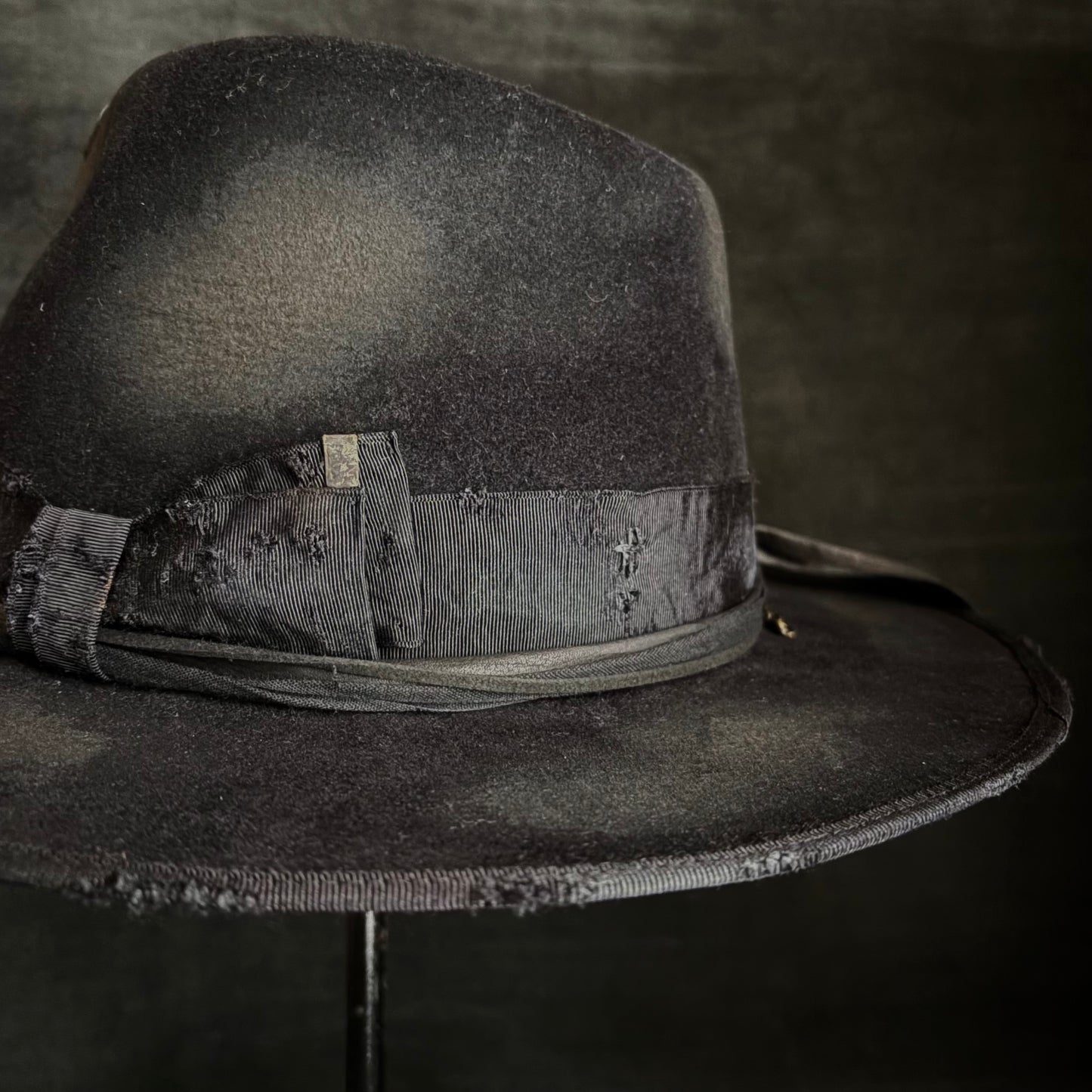 Burned bad black rabbit fedora