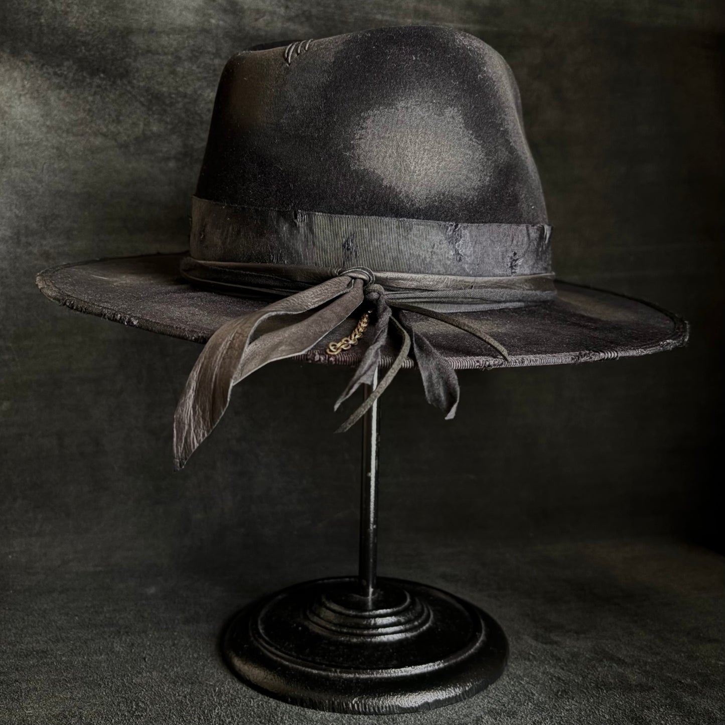 Burned bad black rabbit fedora
