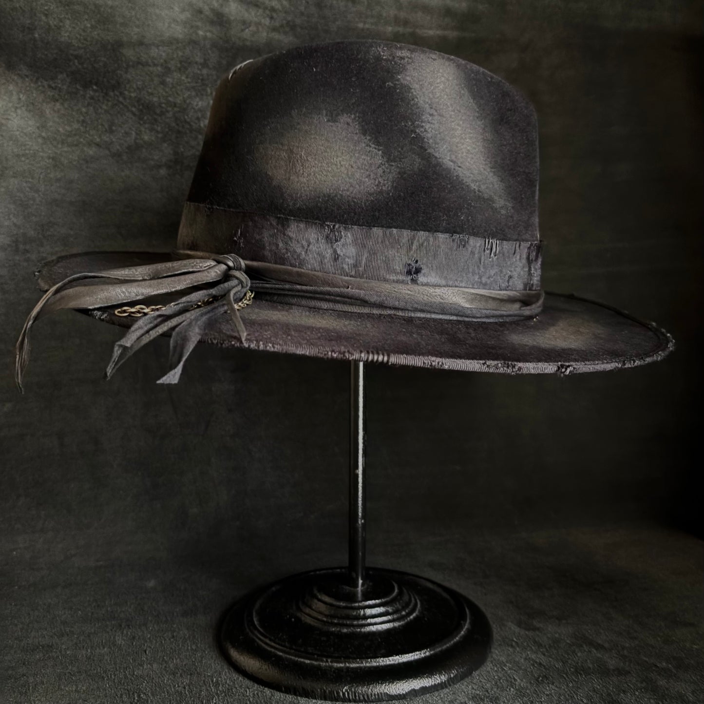 Burned bad black rabbit fedora