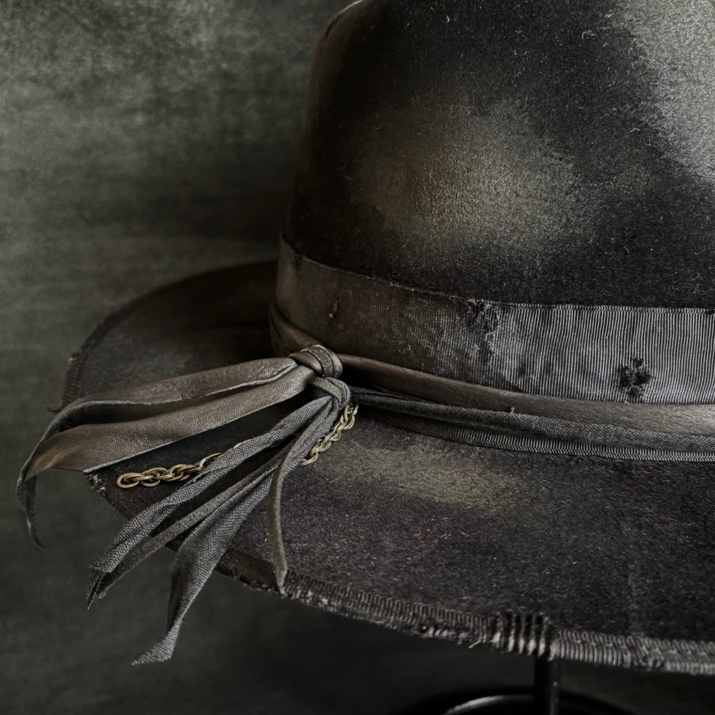 Burned bad black rabbit fedora