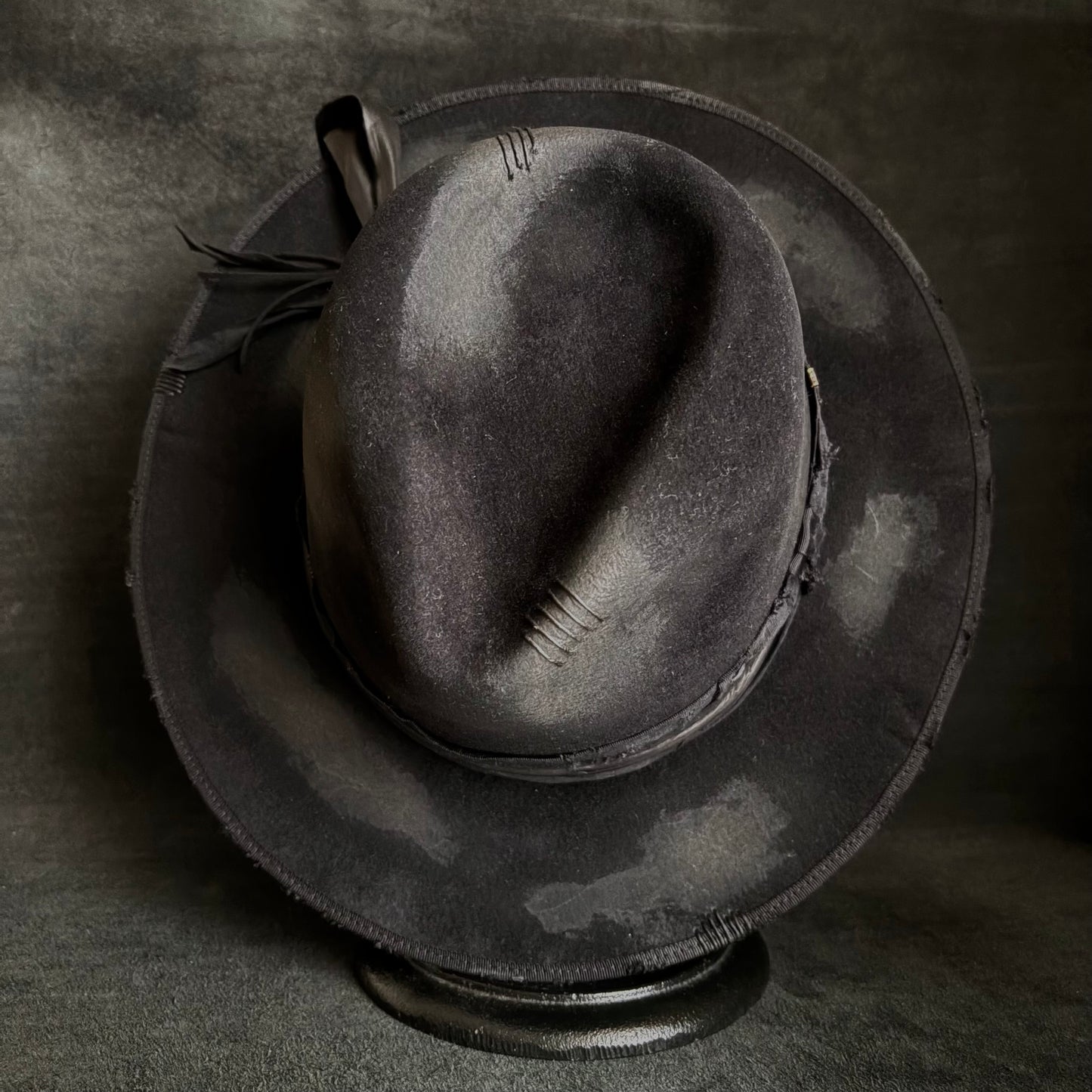 Burned bad black rabbit fedora