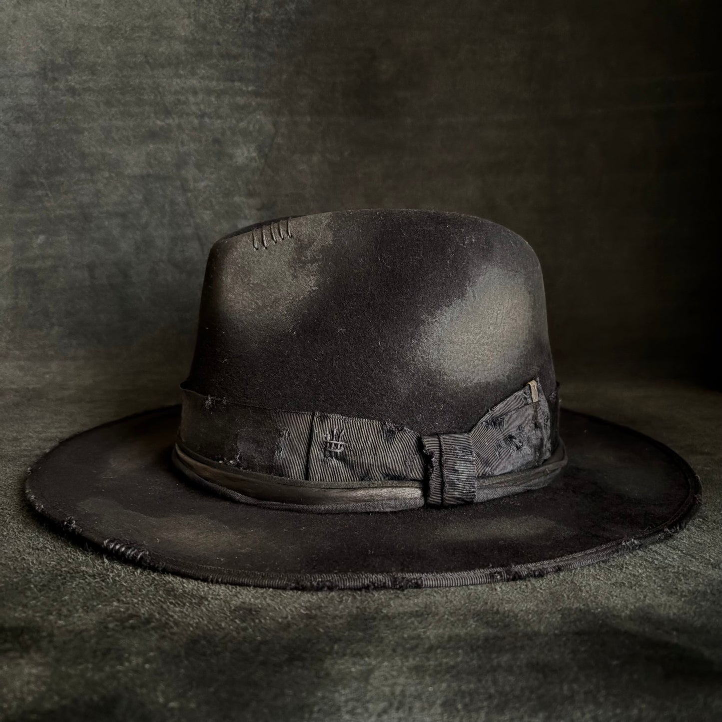 Burned bad black rabbit fedora