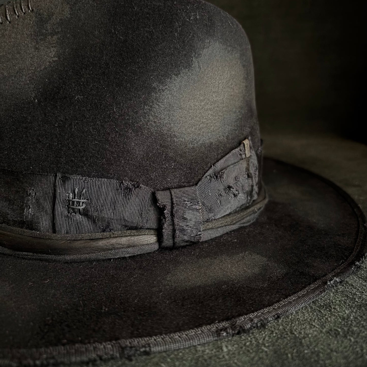 Burned bad black rabbit fedora