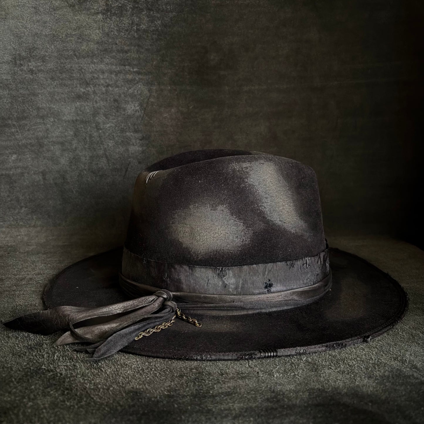 Burned bad black rabbit fedora