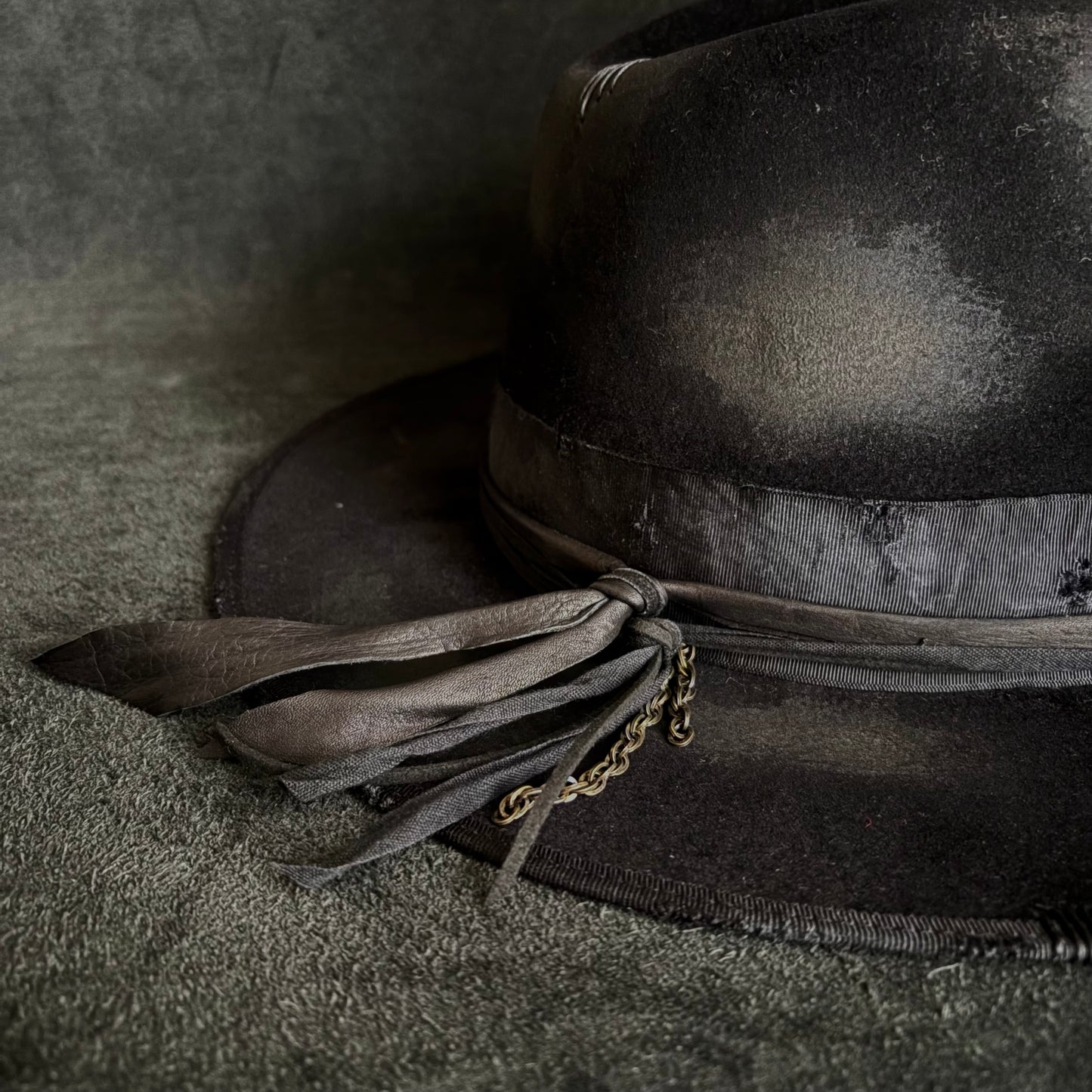 Burned bad black rabbit fedora