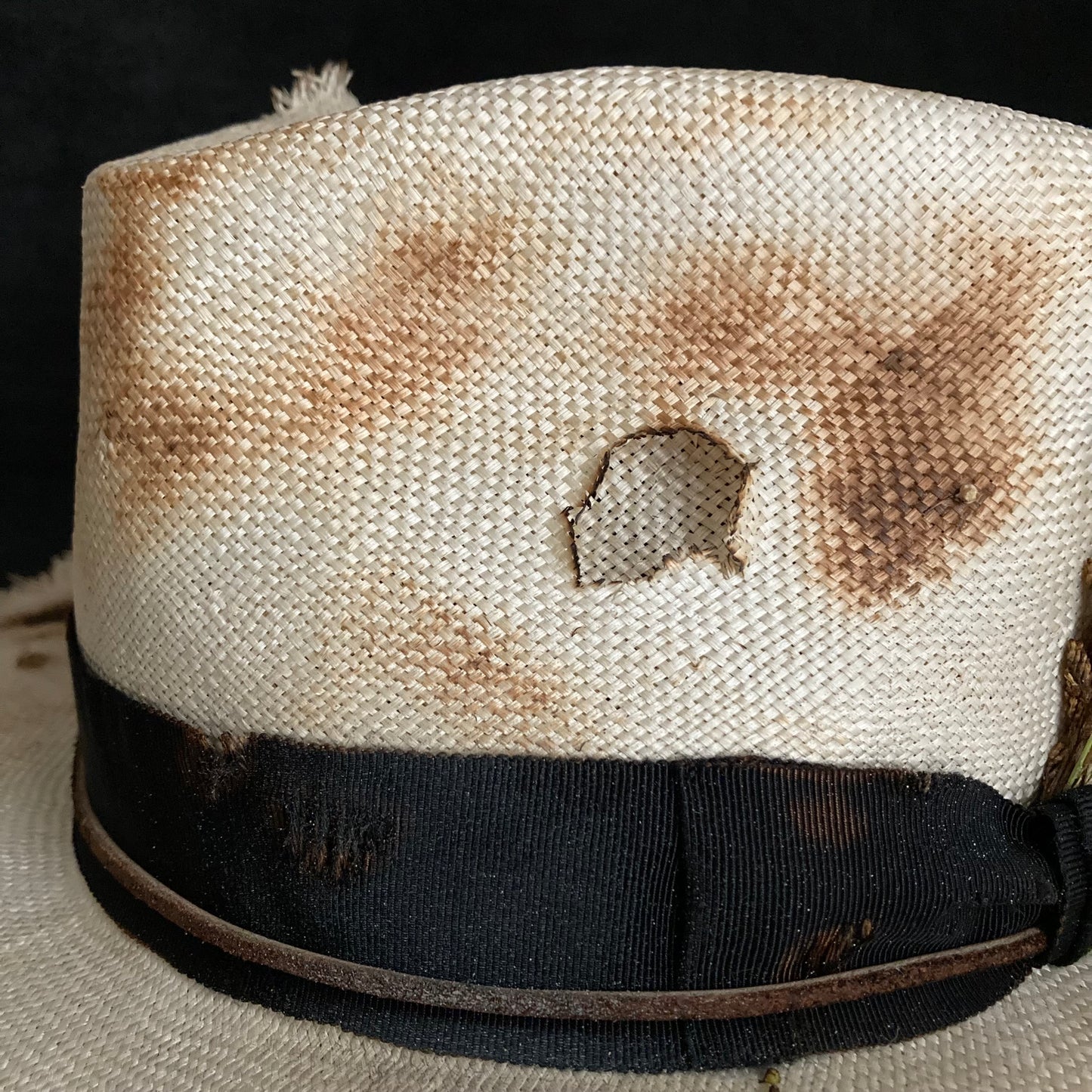 Double hole fedora hat