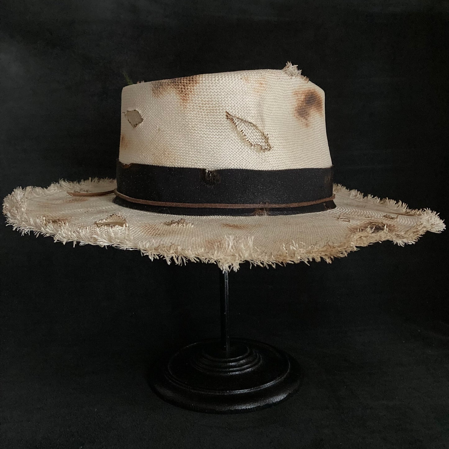 Double hole fedora hat