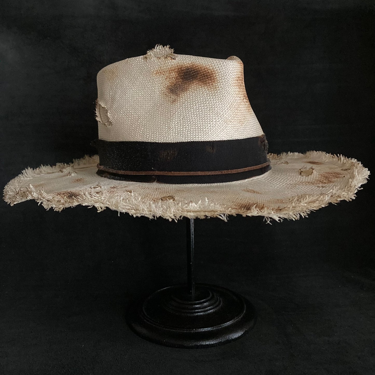 Double hole fedora hat