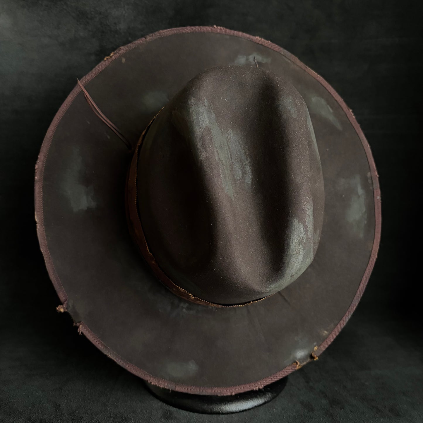 Dark brown beaver anchor western hat